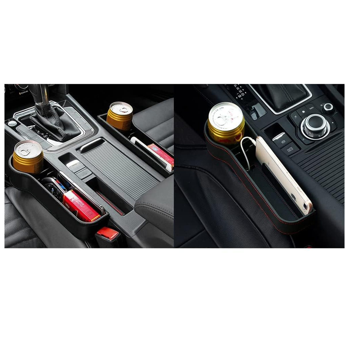 Mazbit Seat Gap Drink Holder Leather - Zayoom