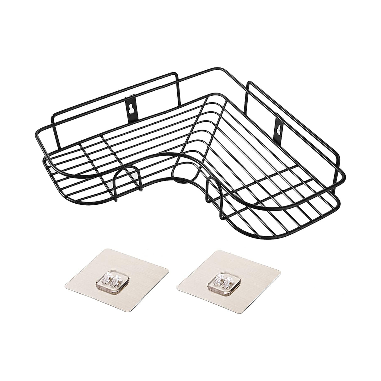 Corner Storage Rack Bathroom -Black