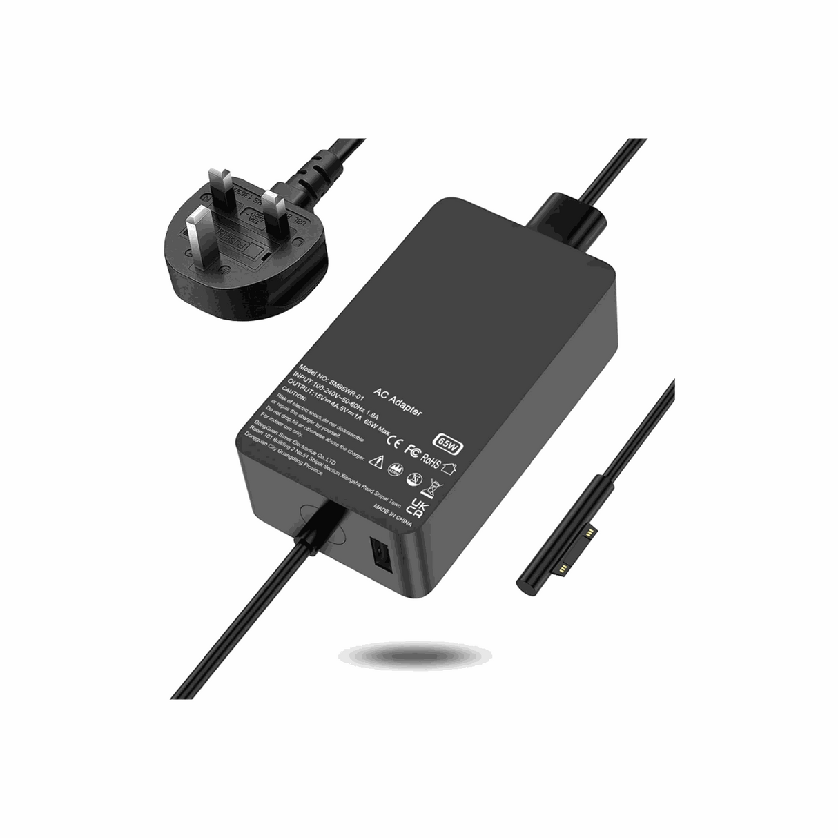 Microsoft Surface Power Adapter - 65 W - Black - Zayoom