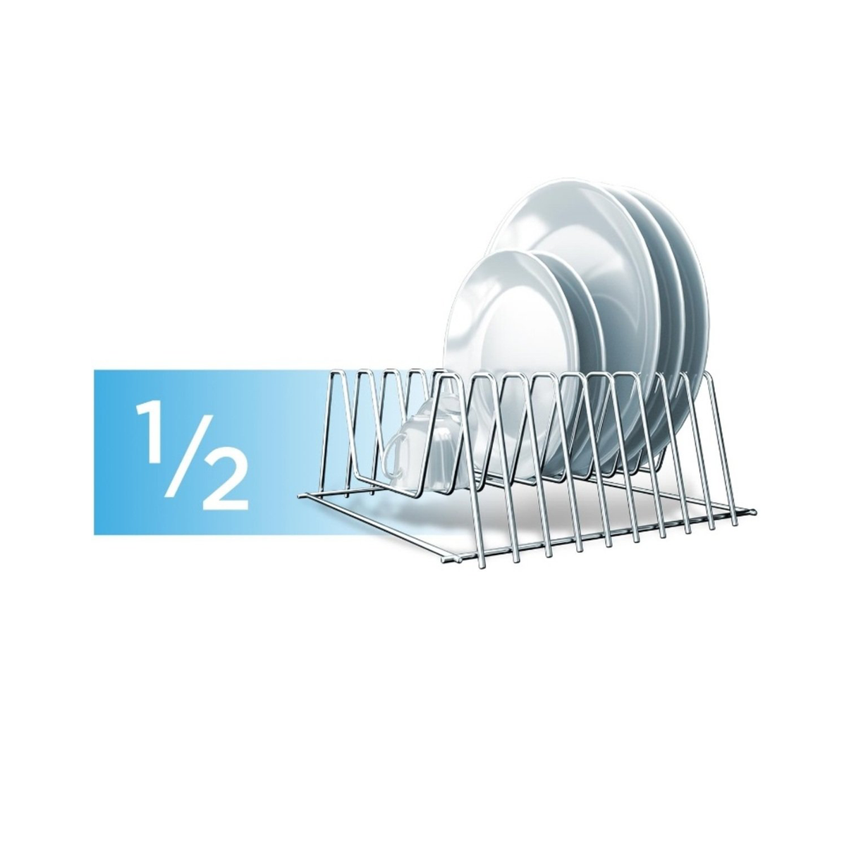 Midea Dishwasher 12 Place Setting - 4 Programs - White - Zayoom