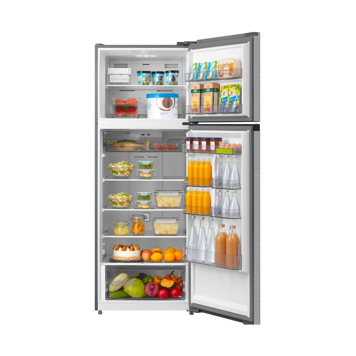 Midea Top Mount Freezer Refrigerator 463 Liters 16.3 CFT - Silver