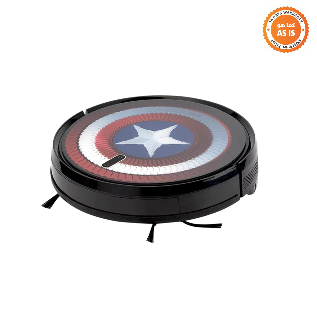 Momax Smart D Trio-Cleanse IoT Smart Ultraviolet Sweeping Robot (Captain America) - Black - Open Box - ASIS