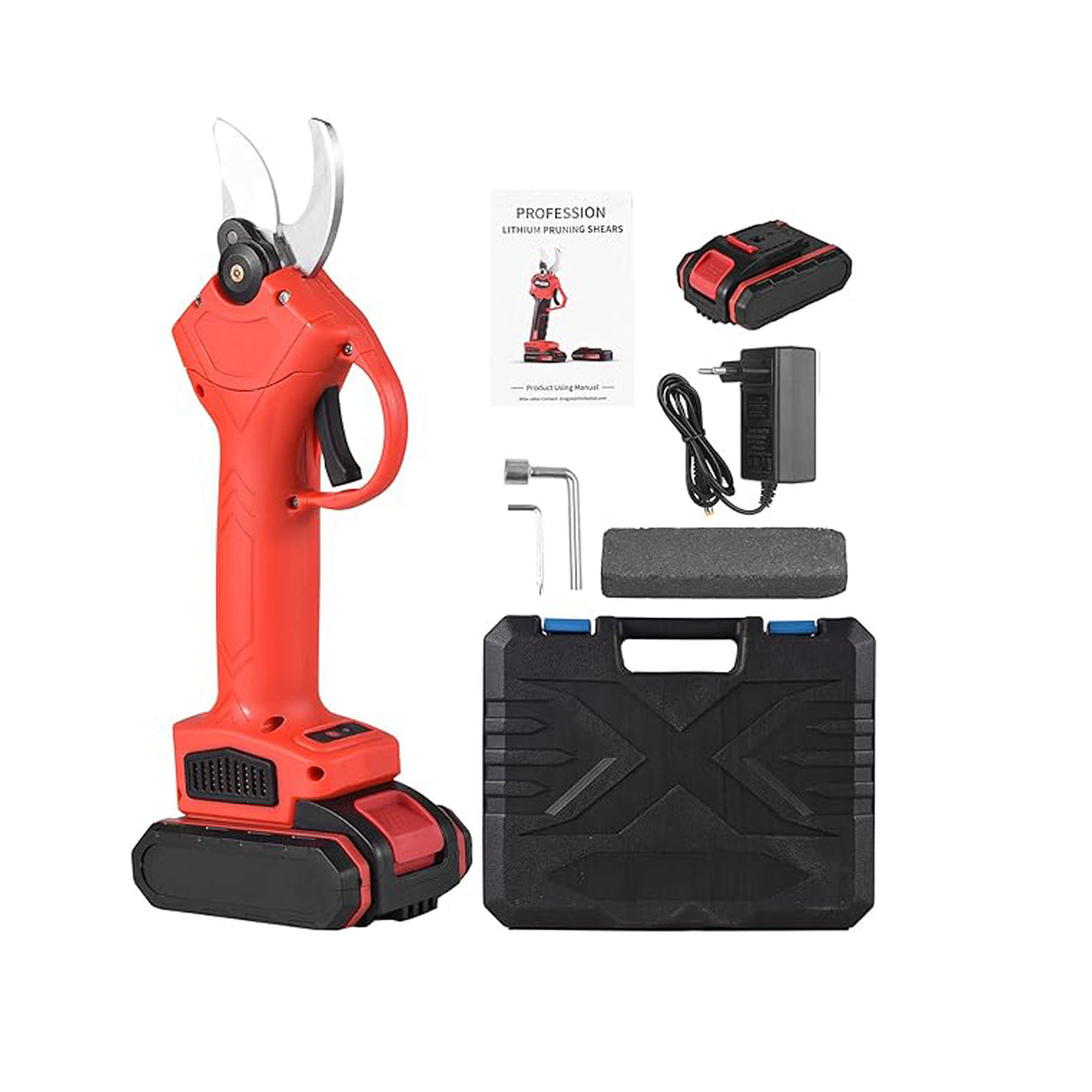 موريليان بجهد 16.8 فولت مقص تشذيب كهربائي احترافي لاسلكي مزود ببطارية قابلة لإعادة الشحن بسعة 2000 مللي أمبير