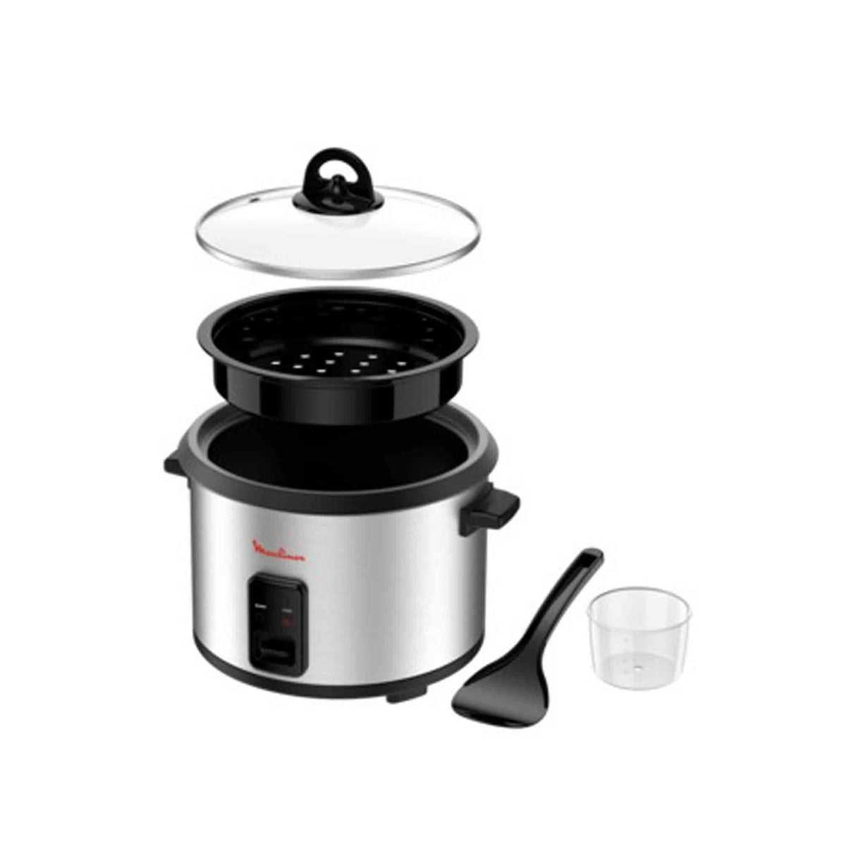 Moulinex Easyrice Rice Cooker Modern Stainless Steel 1.8 Liter - 700W - Zayoom