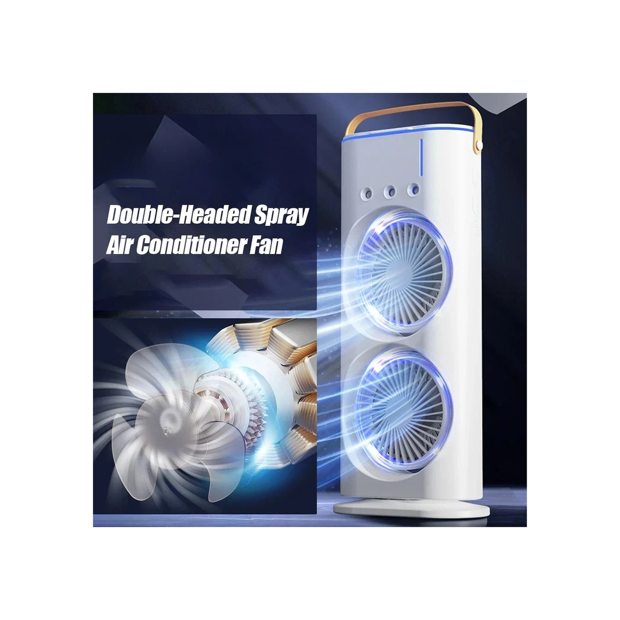 مروحة مزدوجة الرأس متعددة الوظائف