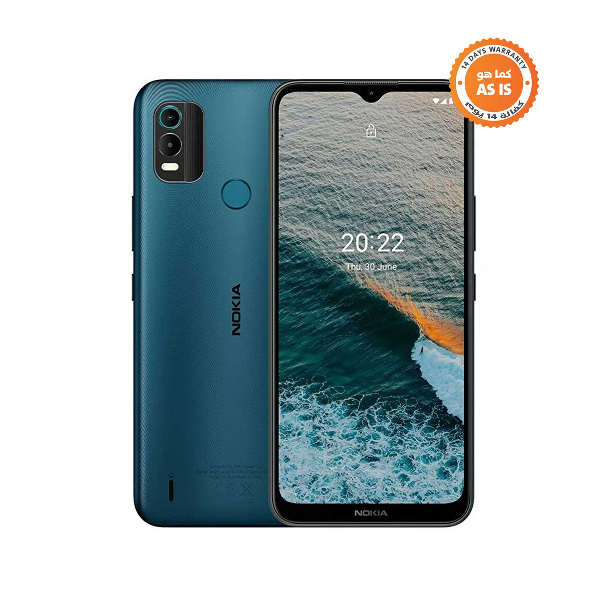 Nokia - C21 Plus TA-1433 - Dual SIM - 3GB RAM 64GB - Dark Cyan - Mobile Phone - (AS-IS) - Zayoom
