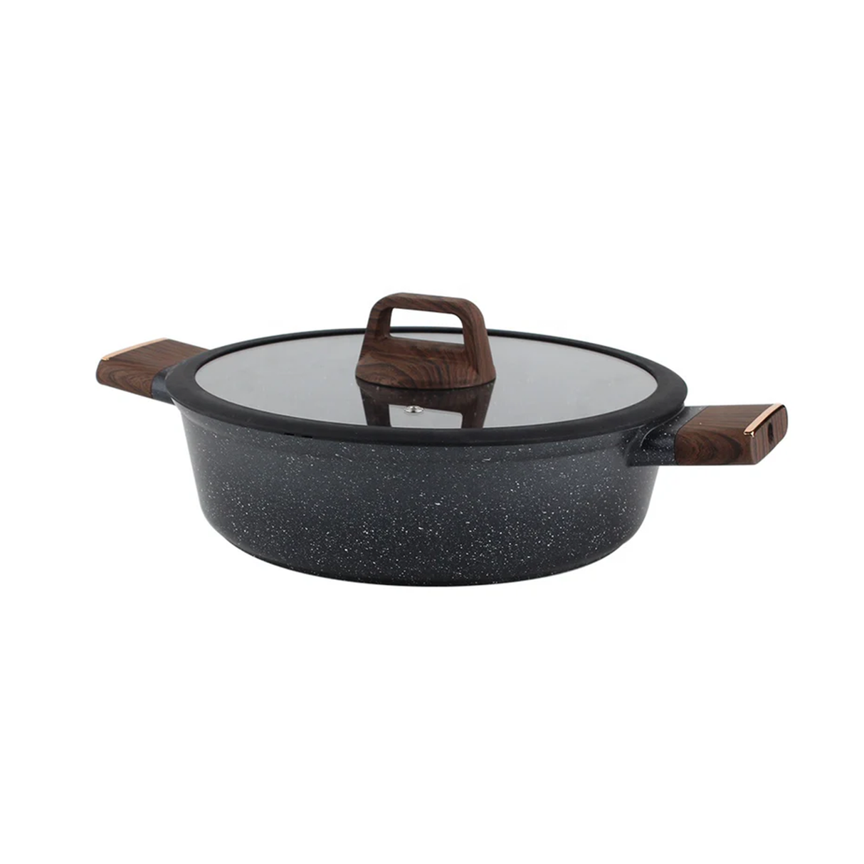 أو إس إف إي طقم أواني طهي رخامية 12 قطعة – أسود