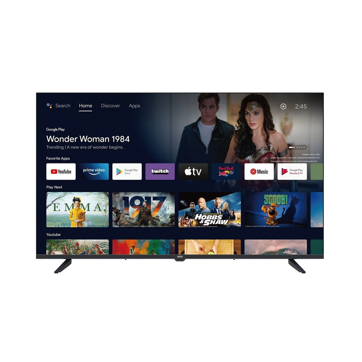 اوركا 43 بوصة أندرويد ليد ودقة فل إتش دي سمارت تلفزيون