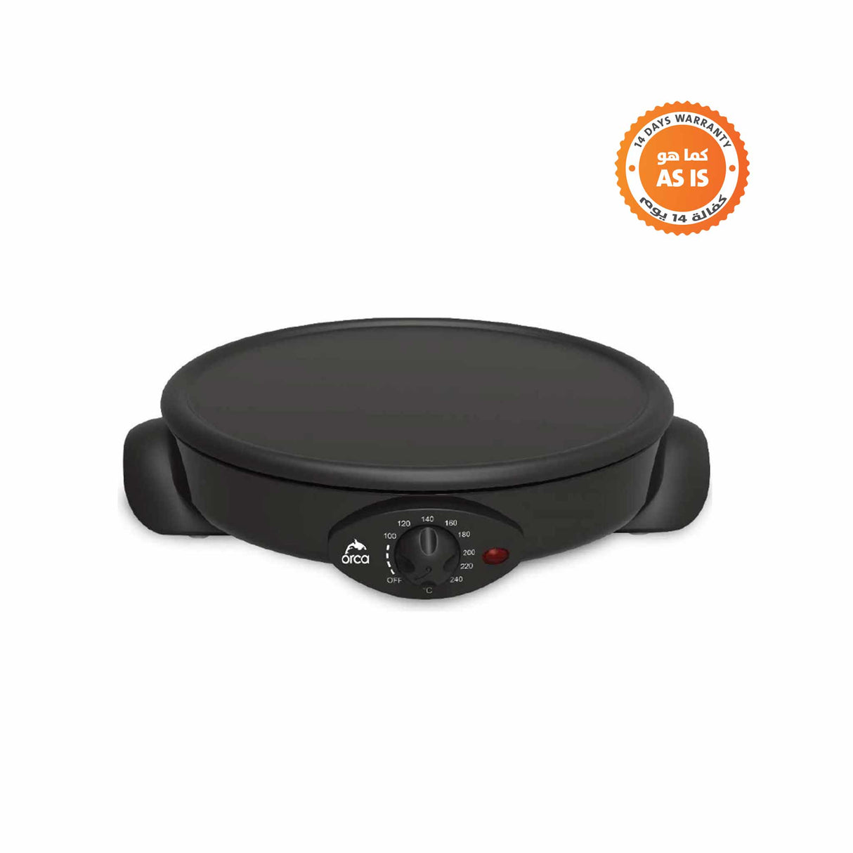 Orca Crepe Maker & Grill Pan 33cms - 1500W - ASIS
