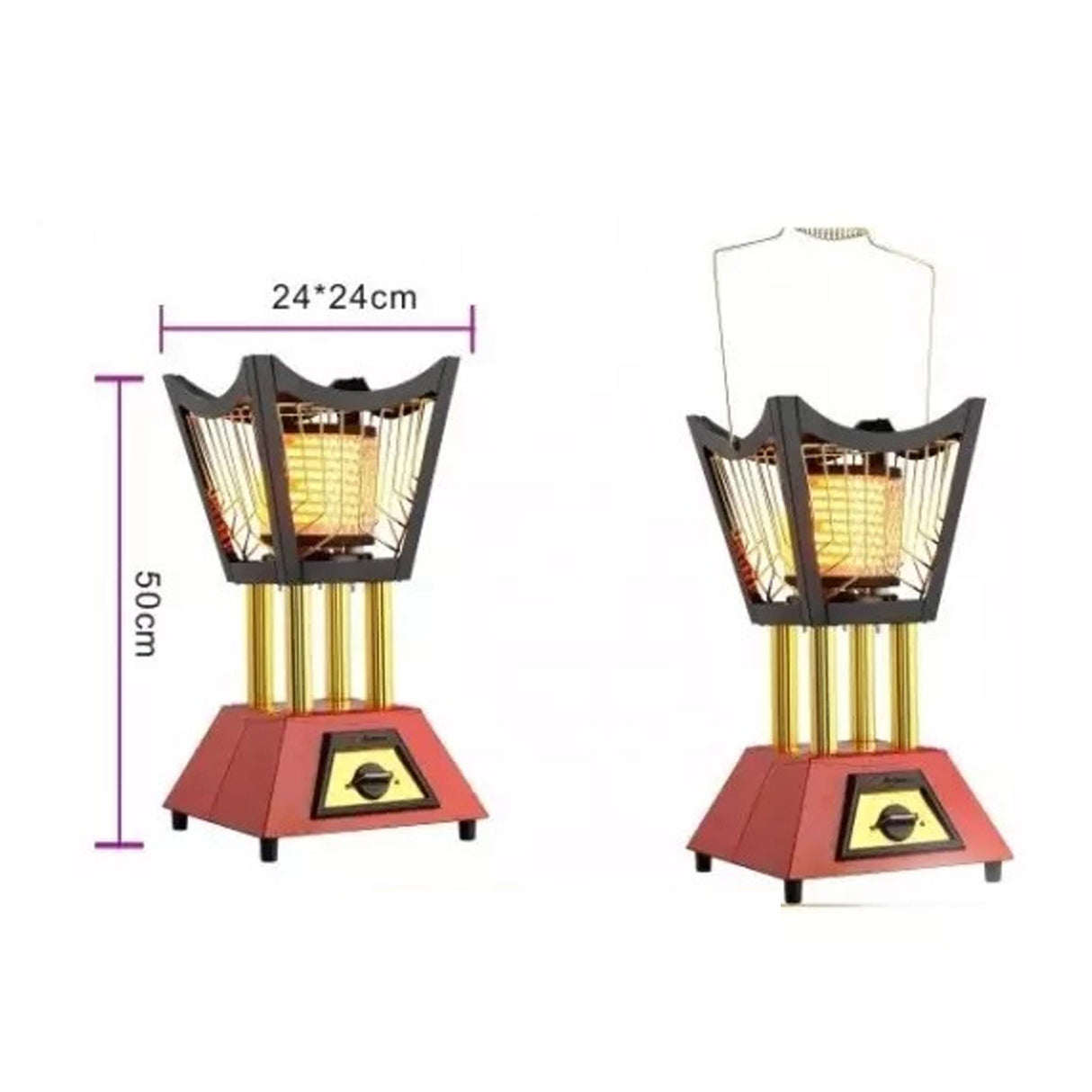 Orca Electric Ceramic Heater 360 Degree Range of Heating with 3 Switchs - Off / 1000 / 2000 - Zayoom