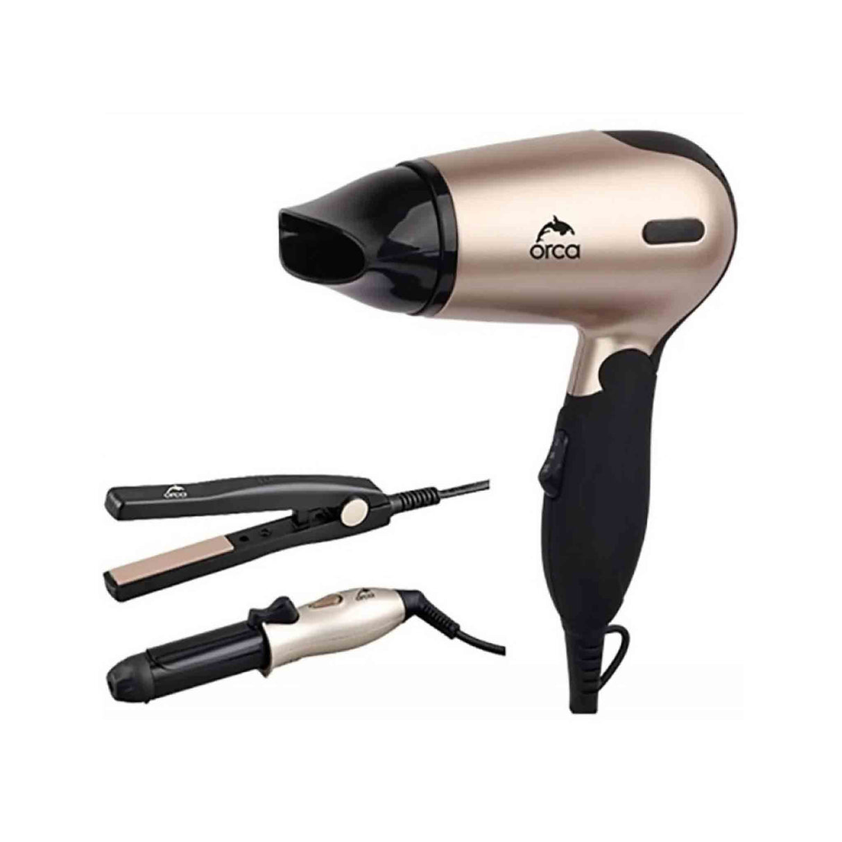 Orca Mini Hair Dryer - Straightener & Curler - Zayoom