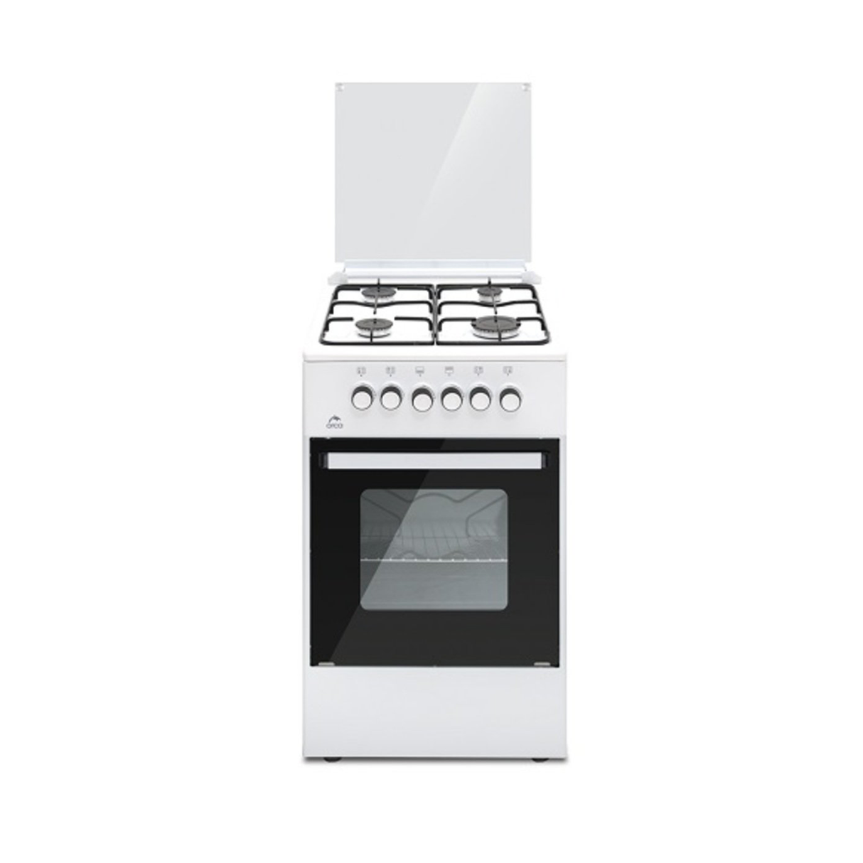 Orca 4 Burners 50x50cm Gas Cooker - White - Zayoom