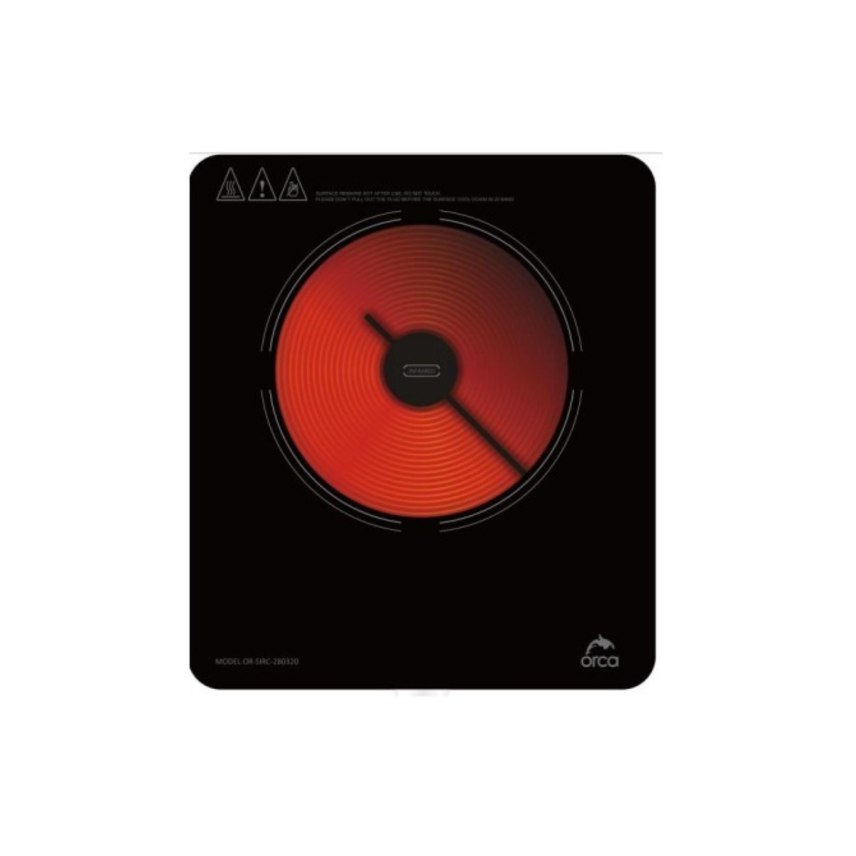 Orca Digital Infrared Single Cooker 28x32cm - 2000W - Zayoom