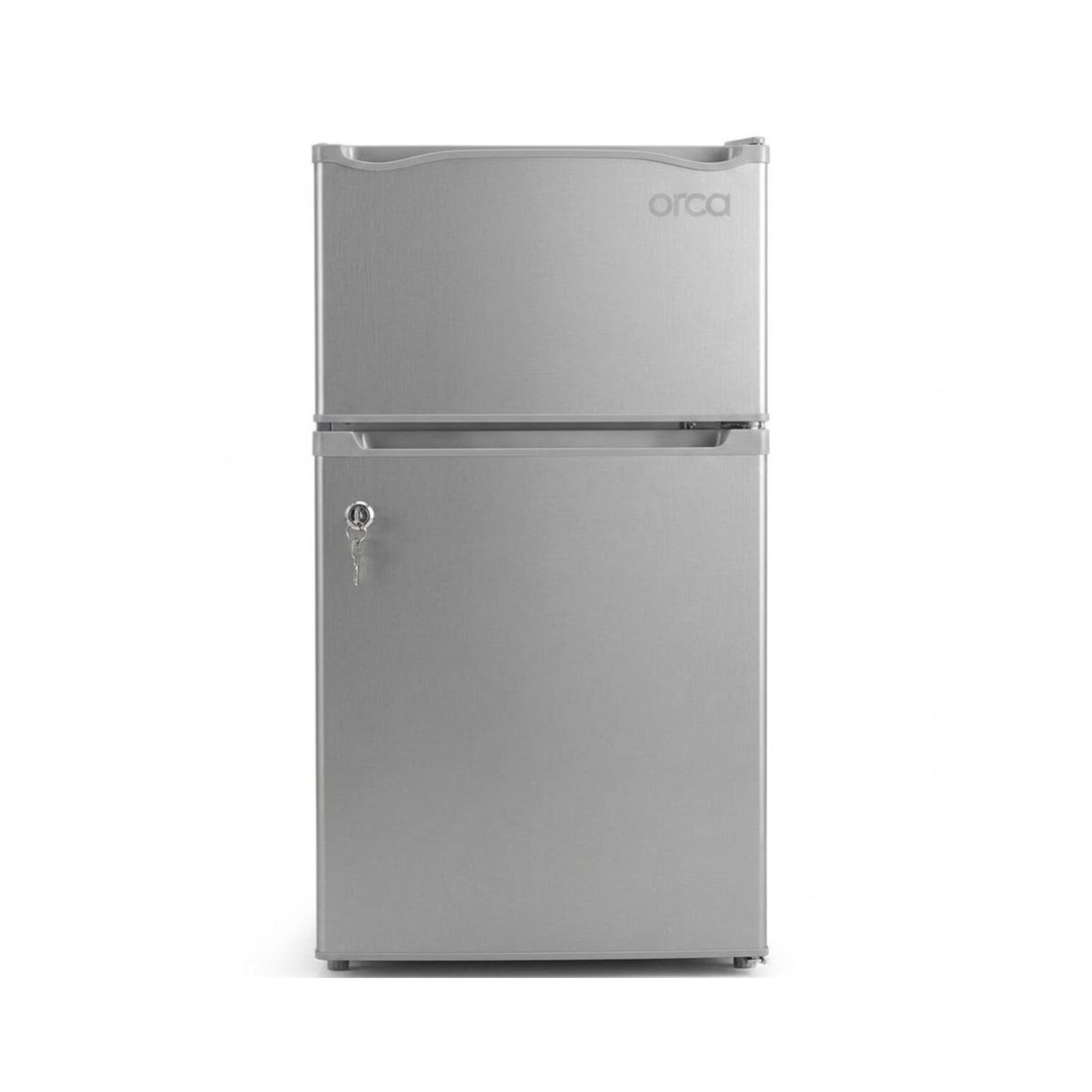 Orca Double Door Refrigerator 89 Liters 2.8 CFT - Silver - OR-BCD89SLV