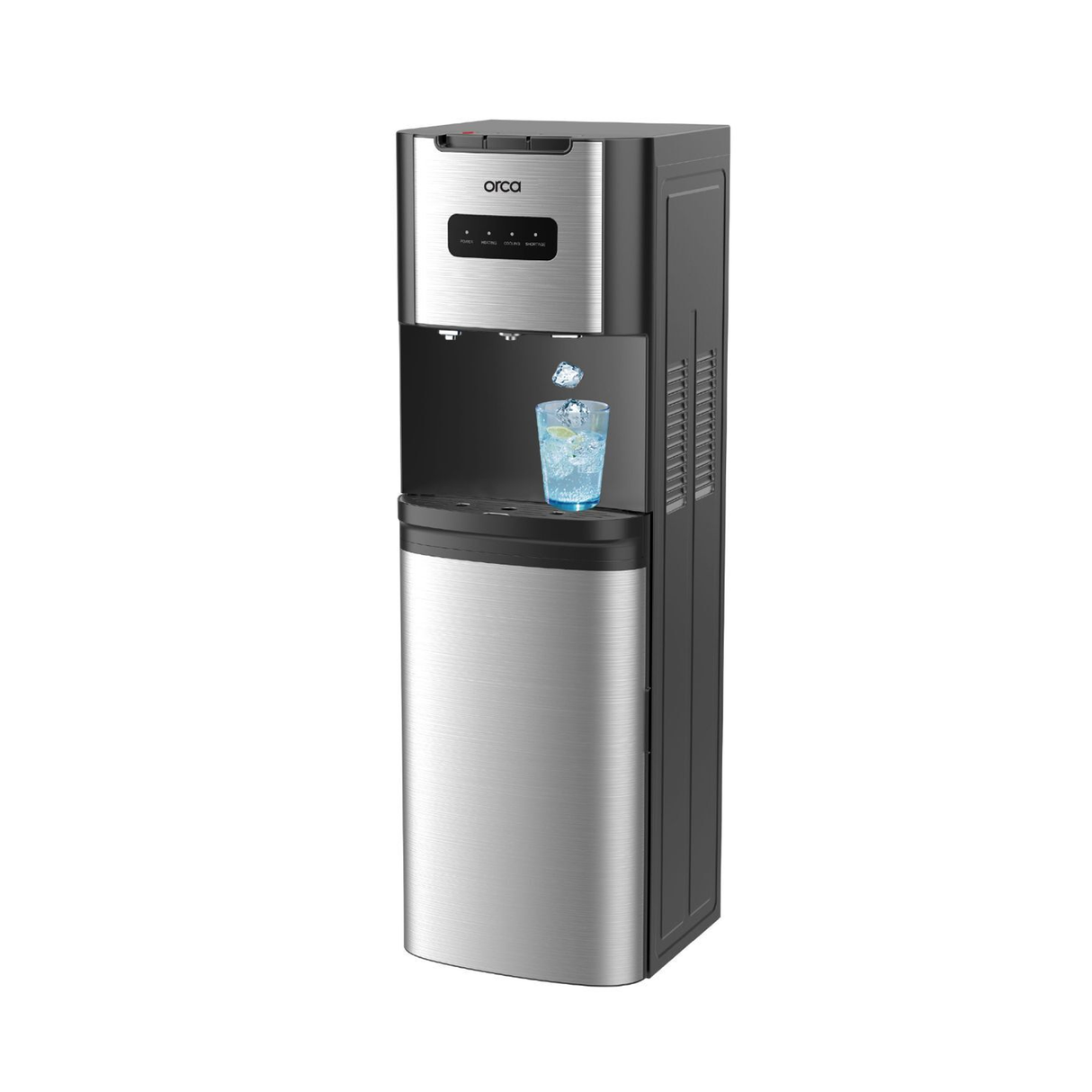Orca Freestanding Water and Ice Dispenser, 8Kg - Black