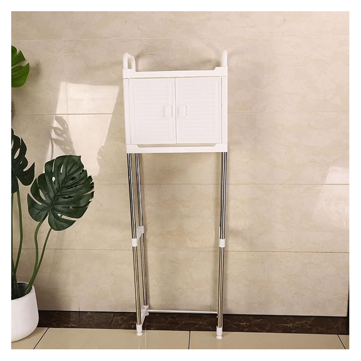 Over-The-Toilet Bathroom Storage Rack with 2 Shelves