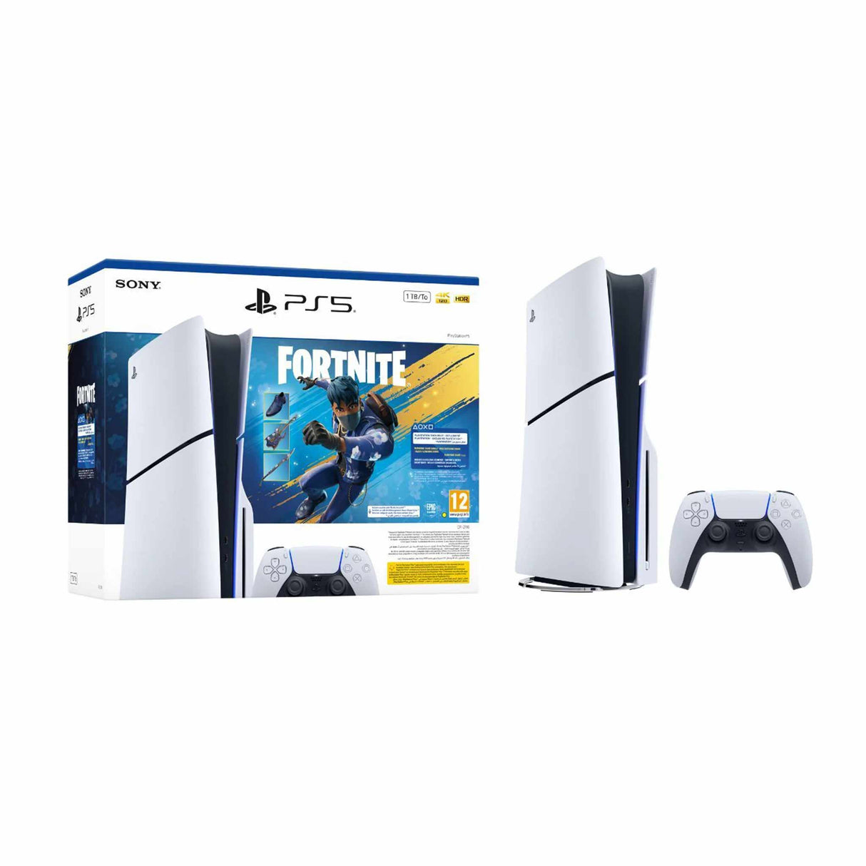 Sony PlayStation 5 Disc Console-1TB-Fortnite Bundle Limited Edition - White