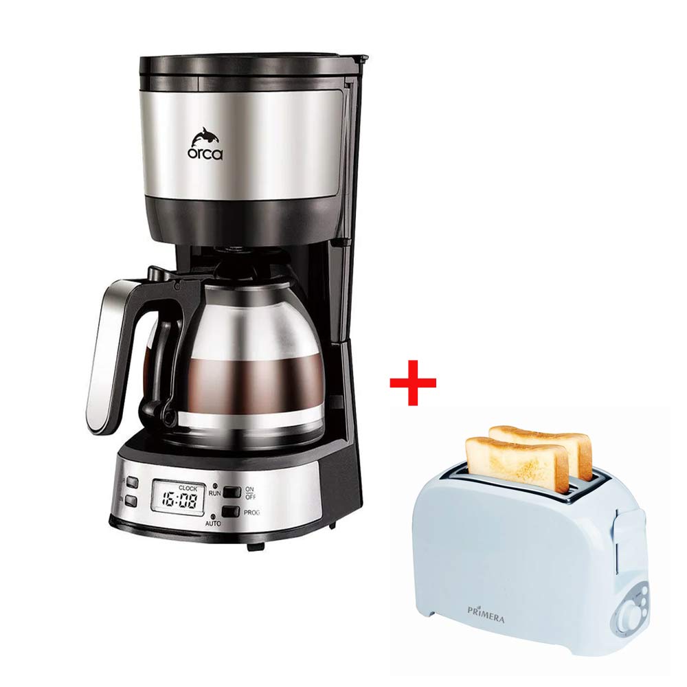 أوركا ماكينة صنع القهوة + محمصة الخبز بريميرا كريسب ثنائية الشرائح