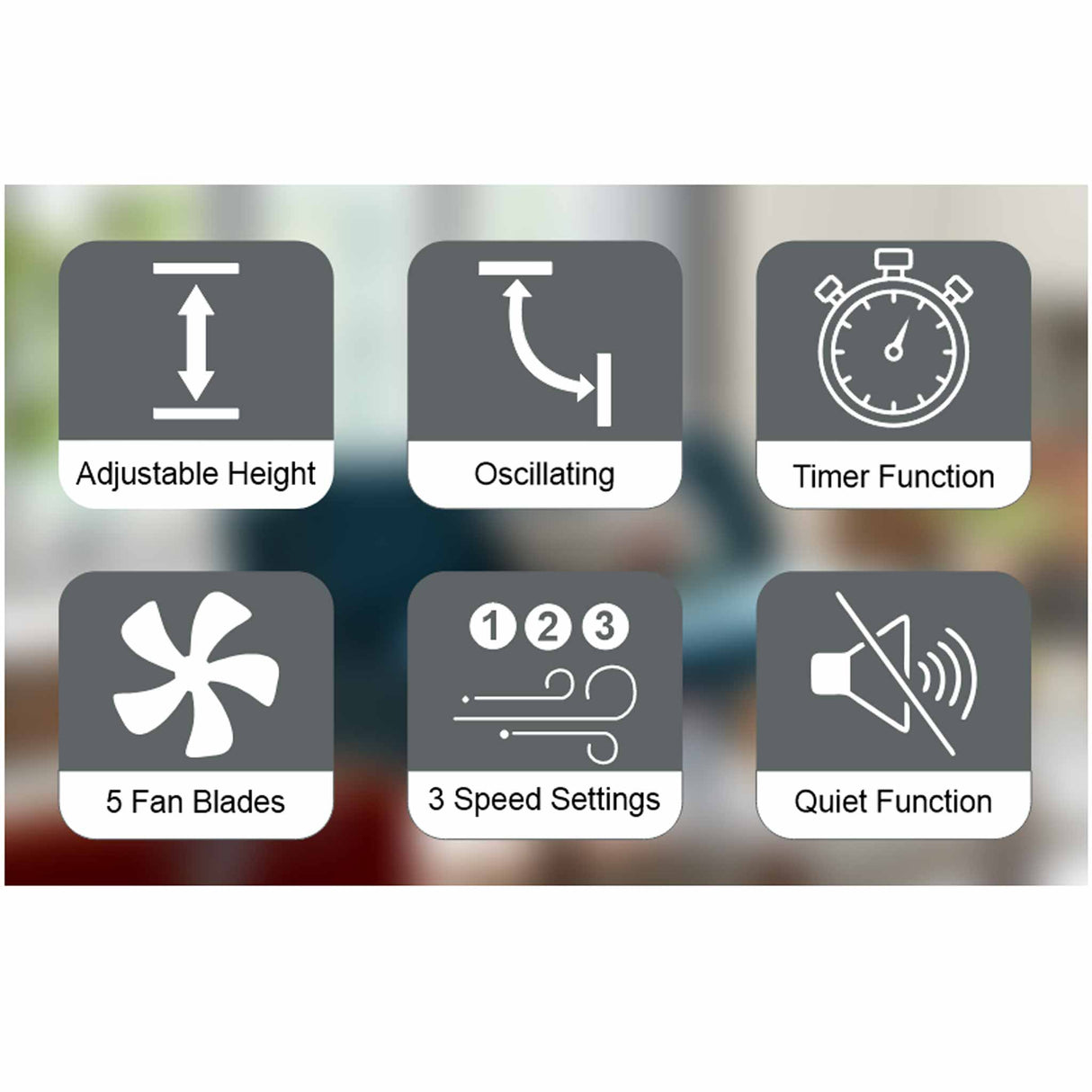 PRiMERA TEMPO 16 Inch Stand Fan - Zayoom