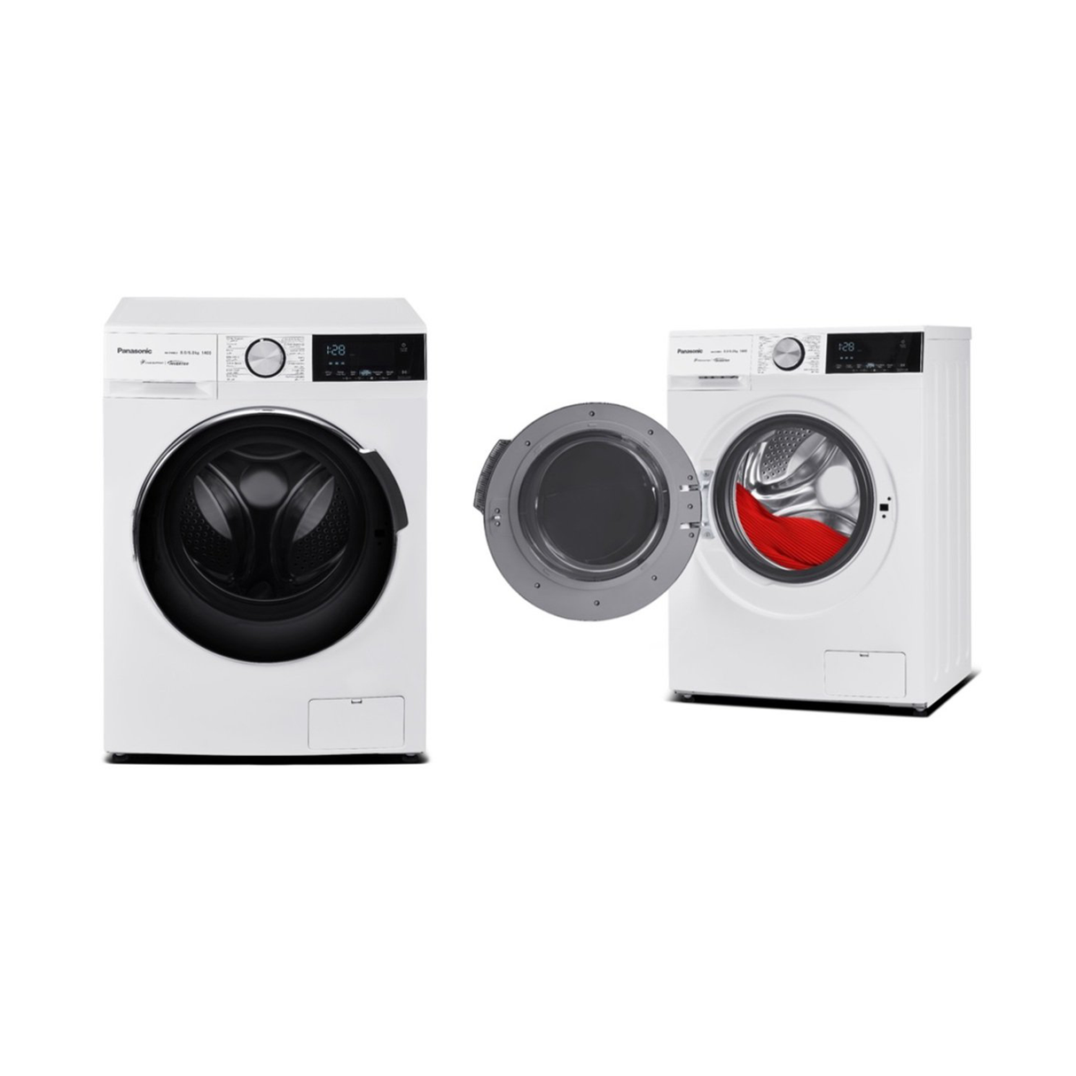 Panasonic Front Load 8Kg Washing Machine & Dryer - White - Zayoom