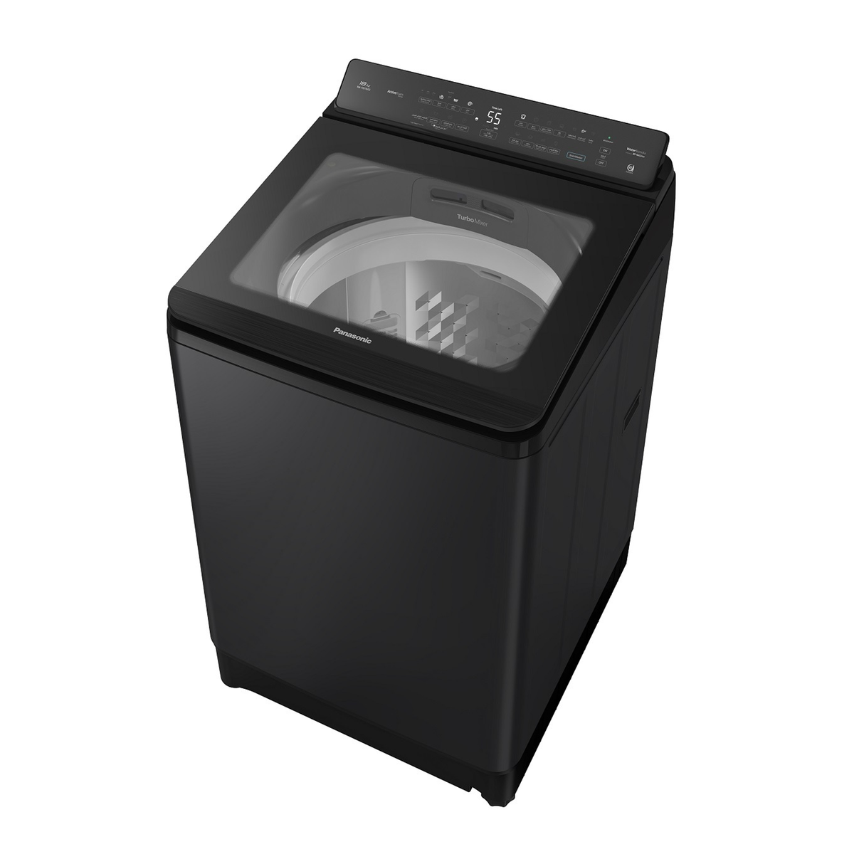 Panasonic Top Load Washer 18kg 10 Program - Black