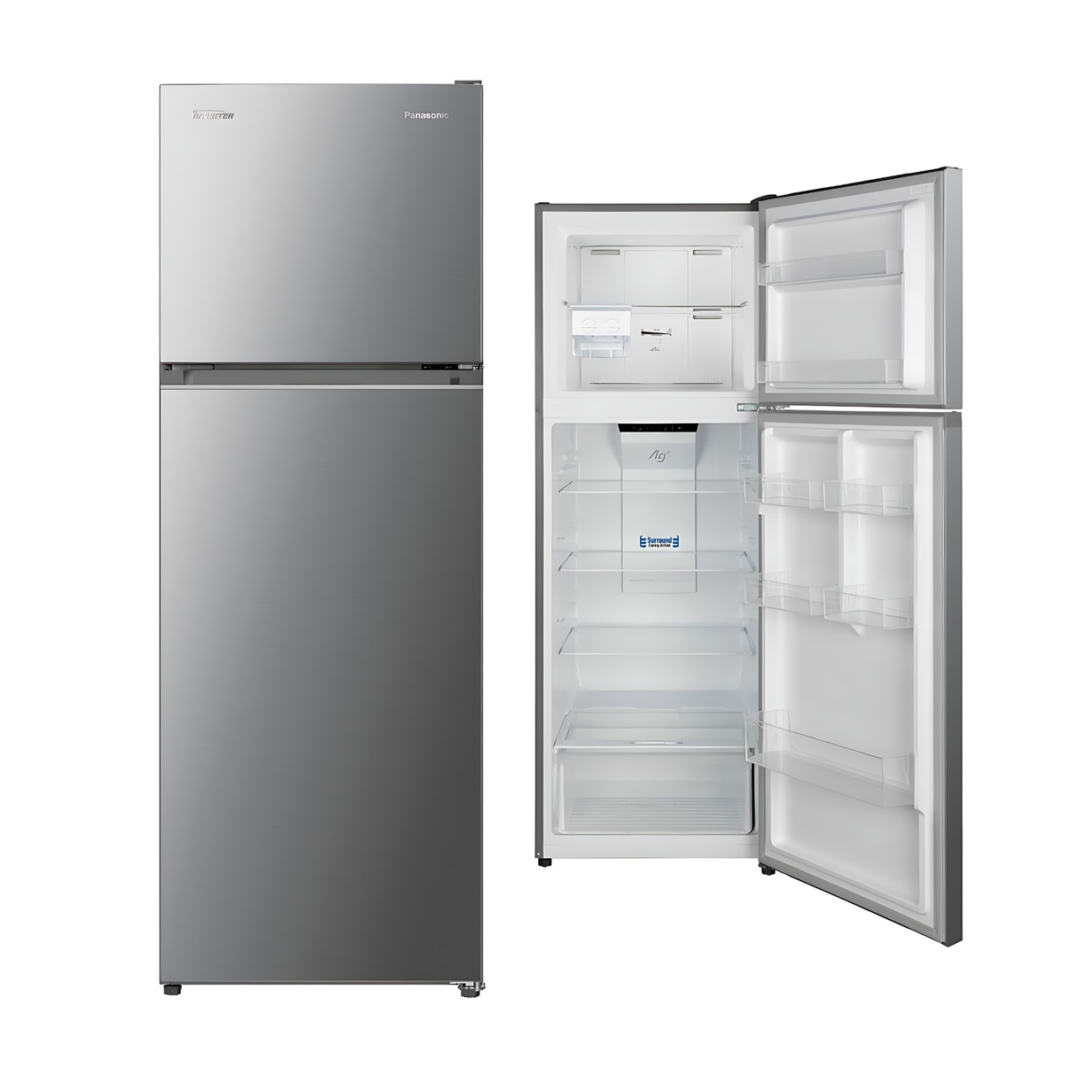 باناسونيك ثلاجة فريزر علوي سعة 201 لتر – فضي – NR-BC24VSSKW