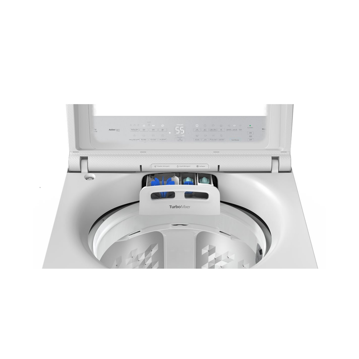 Panasonic Washer Top Load 16KG 10 Programs - Light Grey