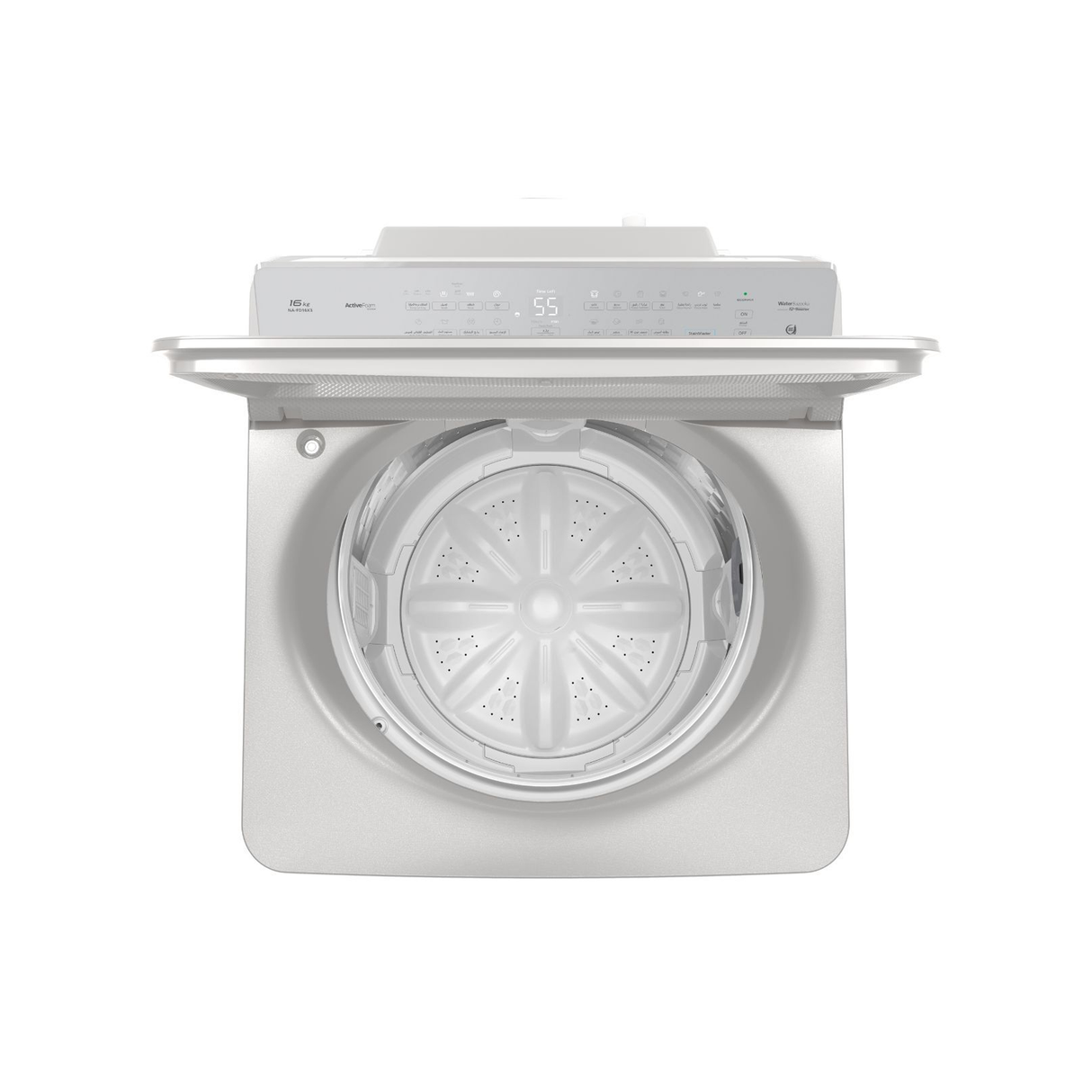 Panasonic Washer Top Load 16KG 10 Programs - Light Grey