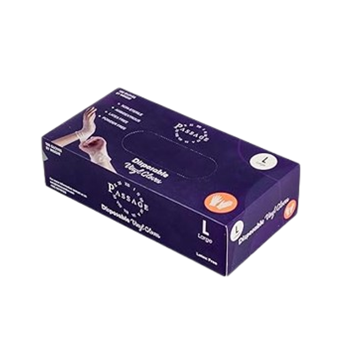 Passage Large Vinyl Gloves (100 pcs) Powder Free