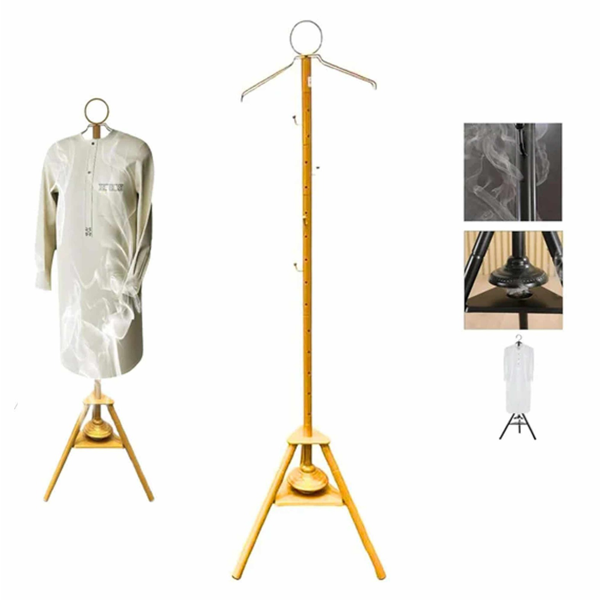 Pawa Vertical Incense Clothing Burner - Gold