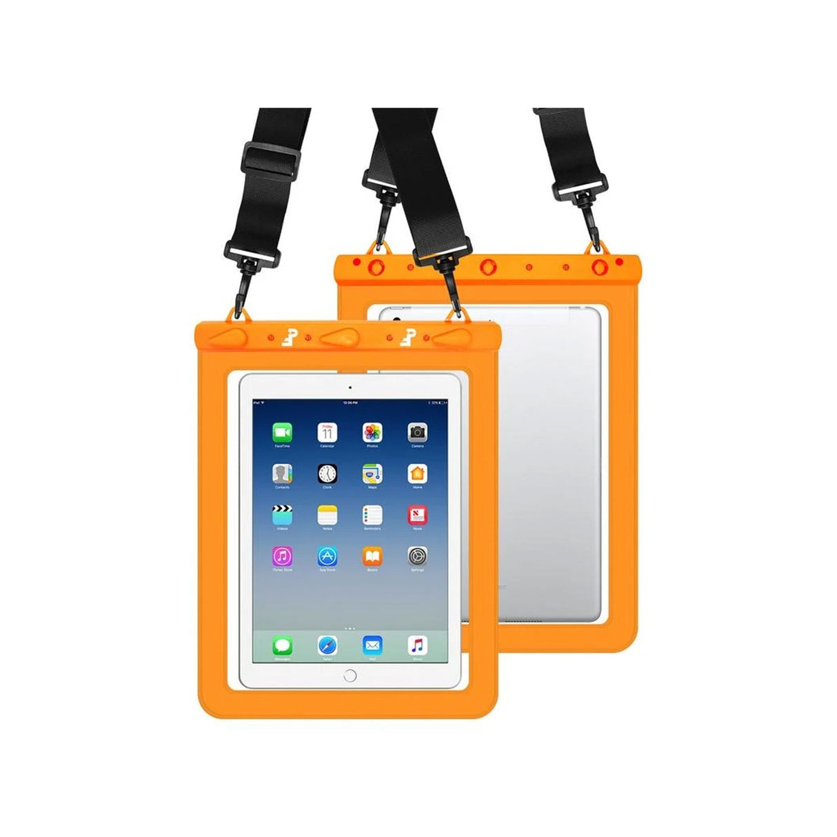 Pictet.fino RH02 IPX8 Universal Waterproof Case 13 Inch - Ipad, Tablet - Orange - Zayoom