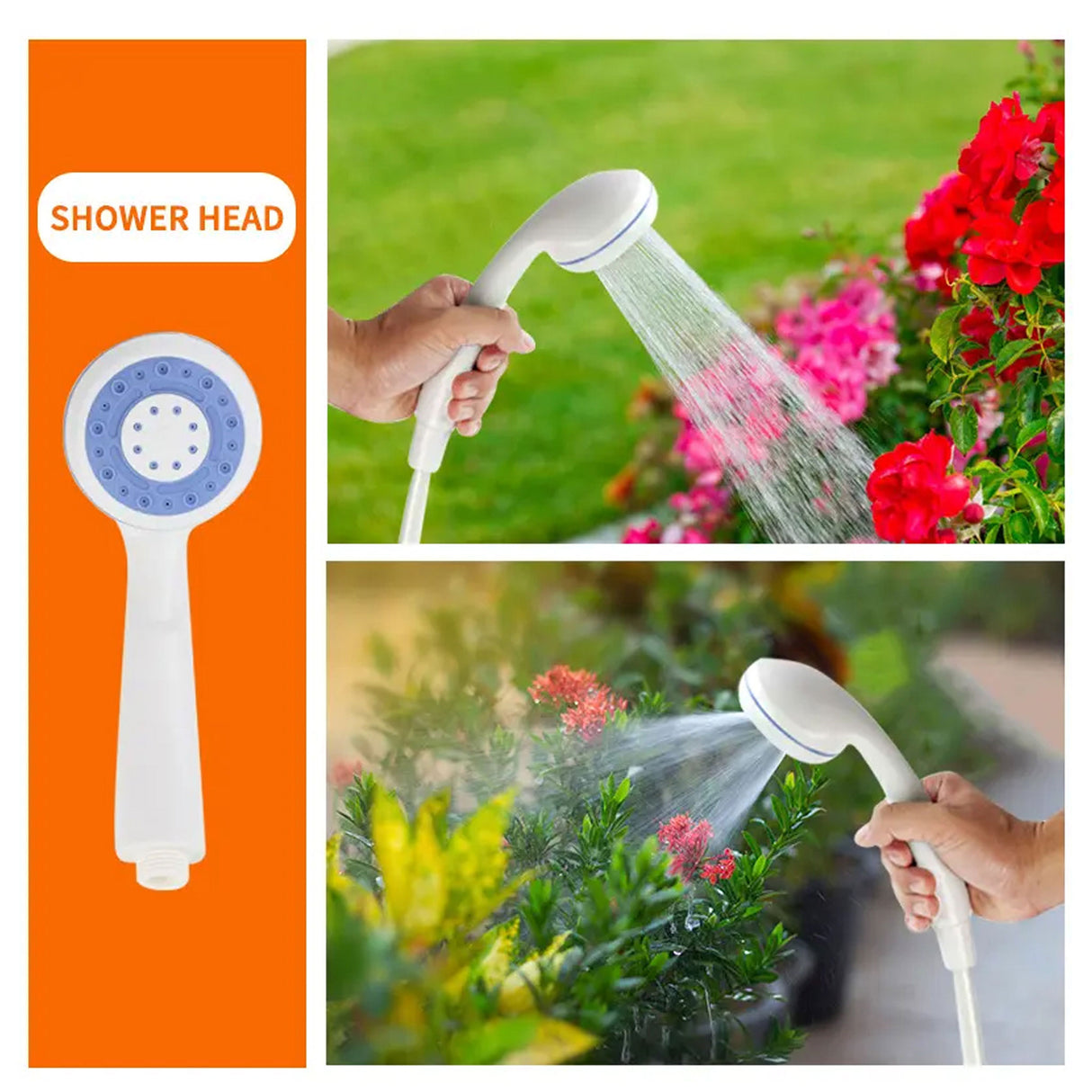 رأس دش محمول وقابل لإعادة الشحن بجهد 3.7 فولت