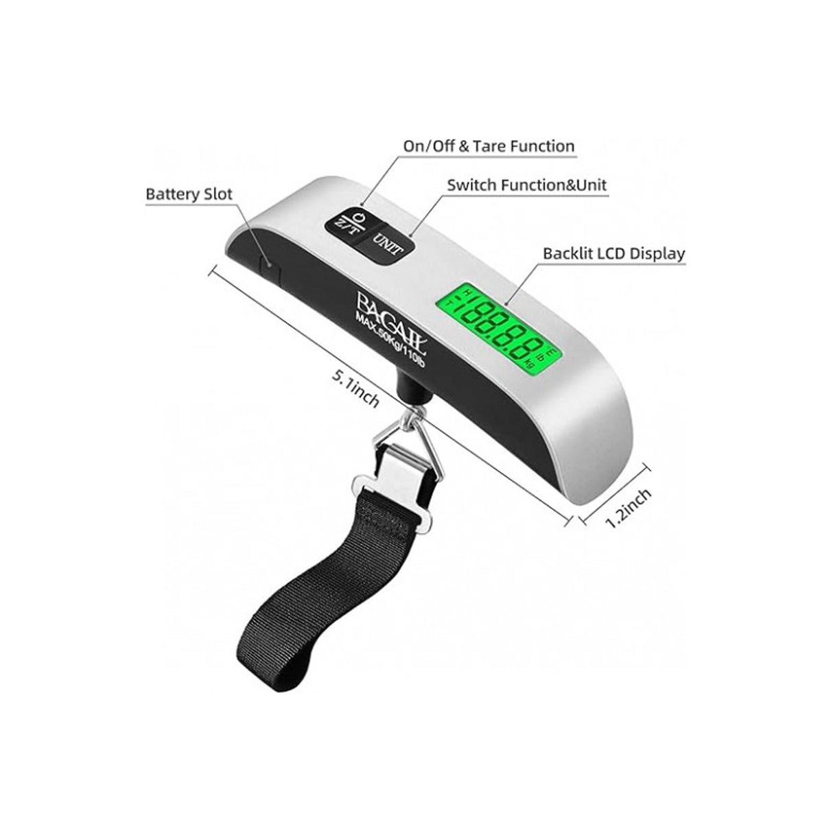 ميزان حقائب إلكتروني محمول