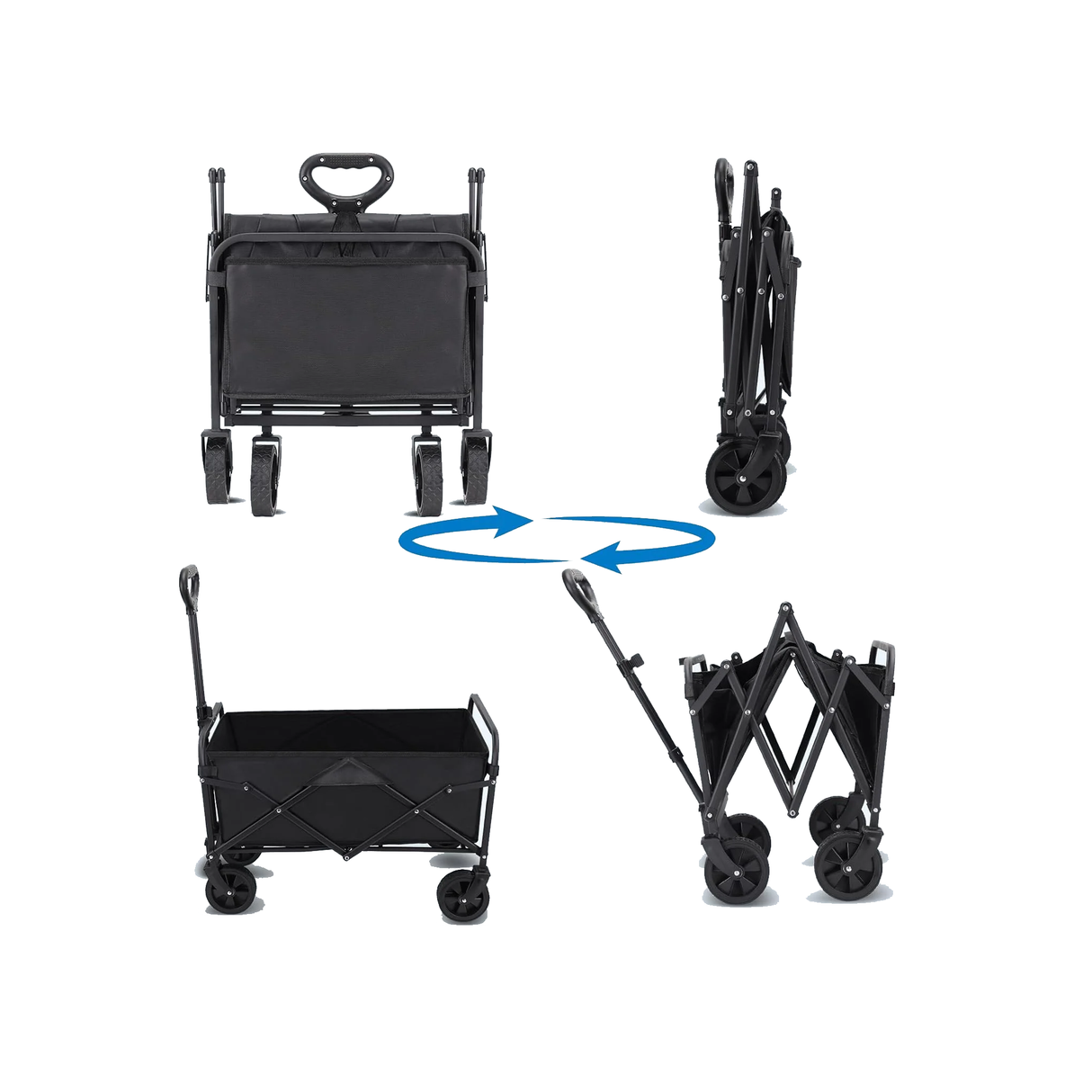 Portable Folding Wagon Cart for Sports, Shopping, Camping