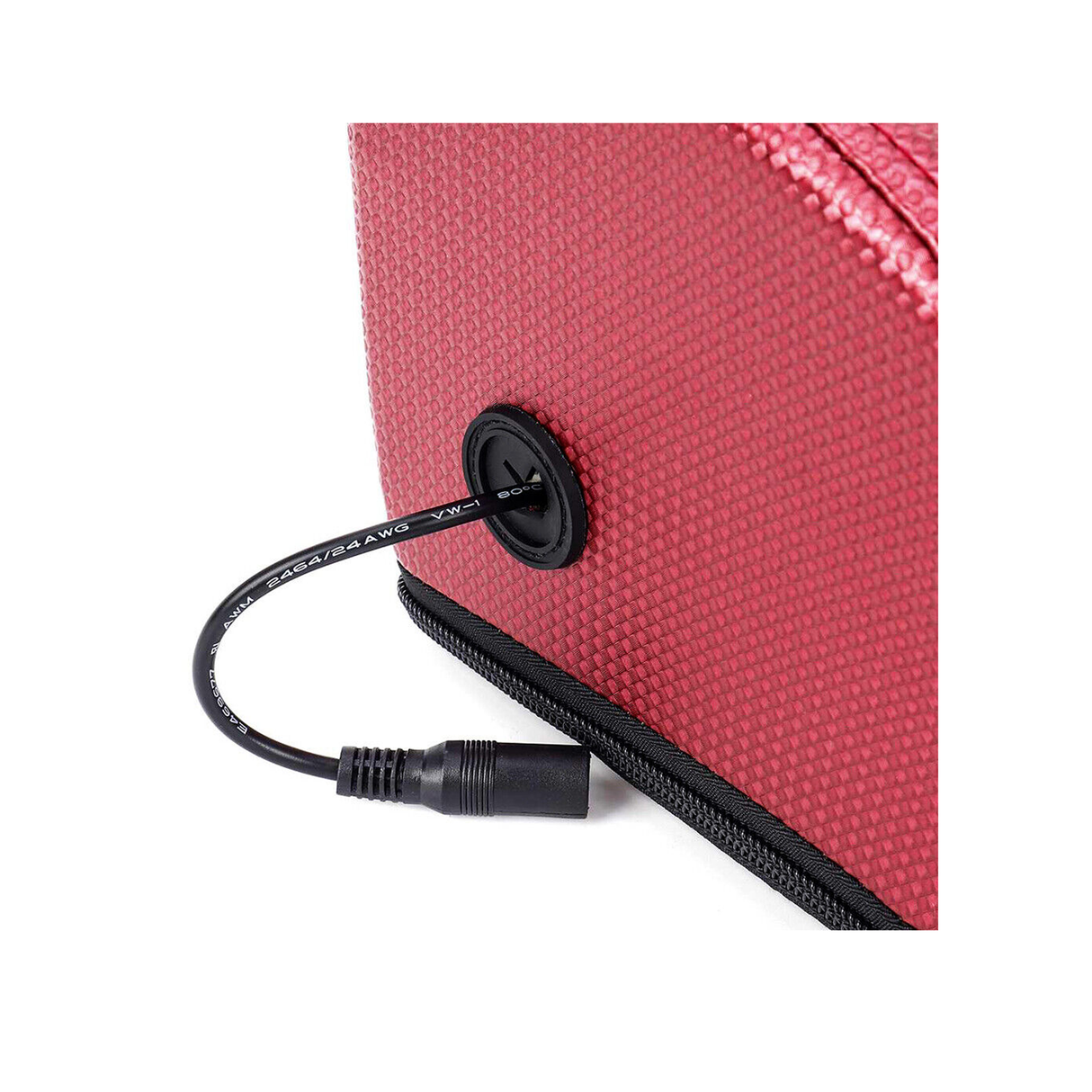 Portable Heated Foot Massager With Timer and for Relaxing Therapy for Blood Circulation- Red