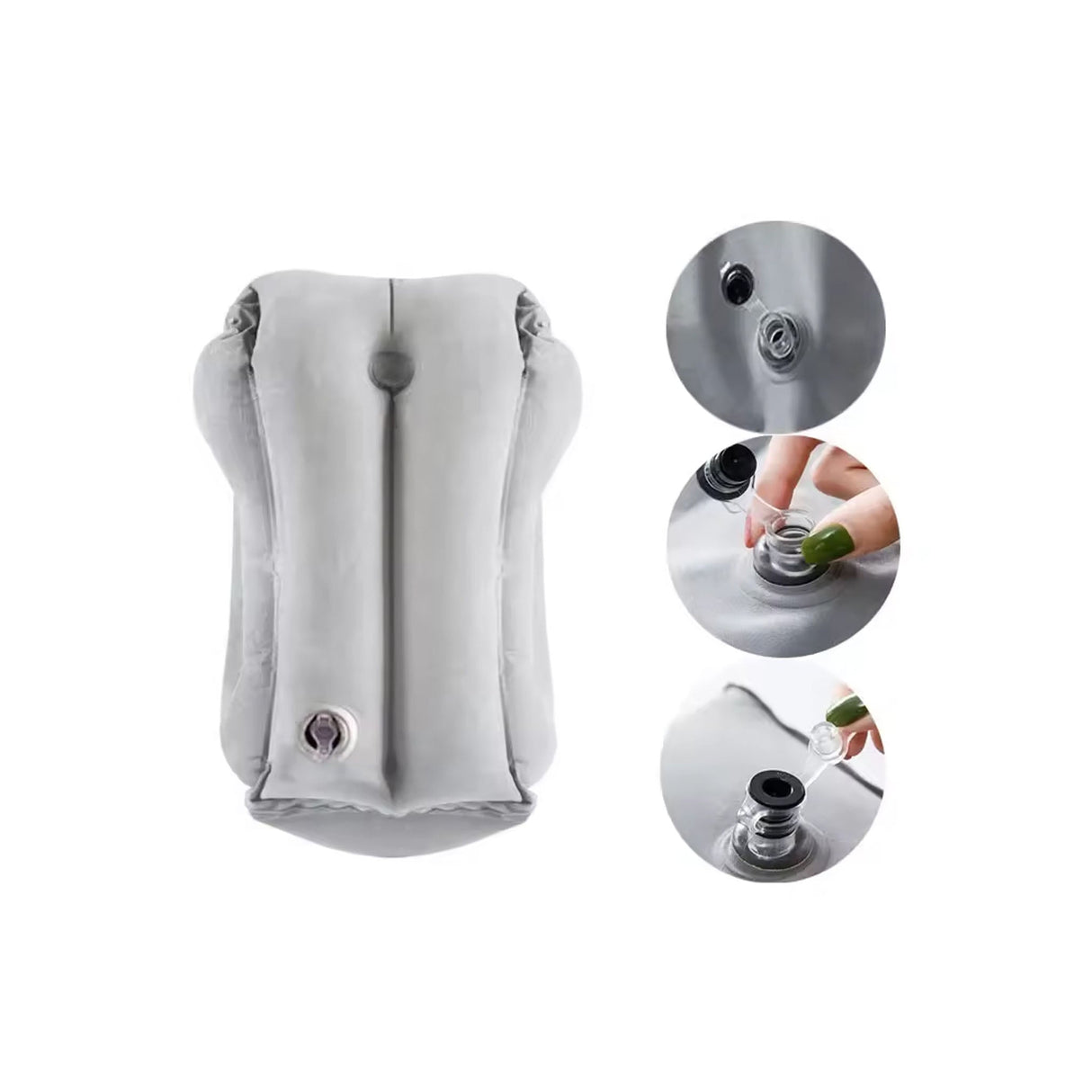 طقم حقائب بريزيدنت لوكس المكونة من 3 قطع (28/24/20 بوصة) - أزرق + وسادة سفر رمادية مجانية