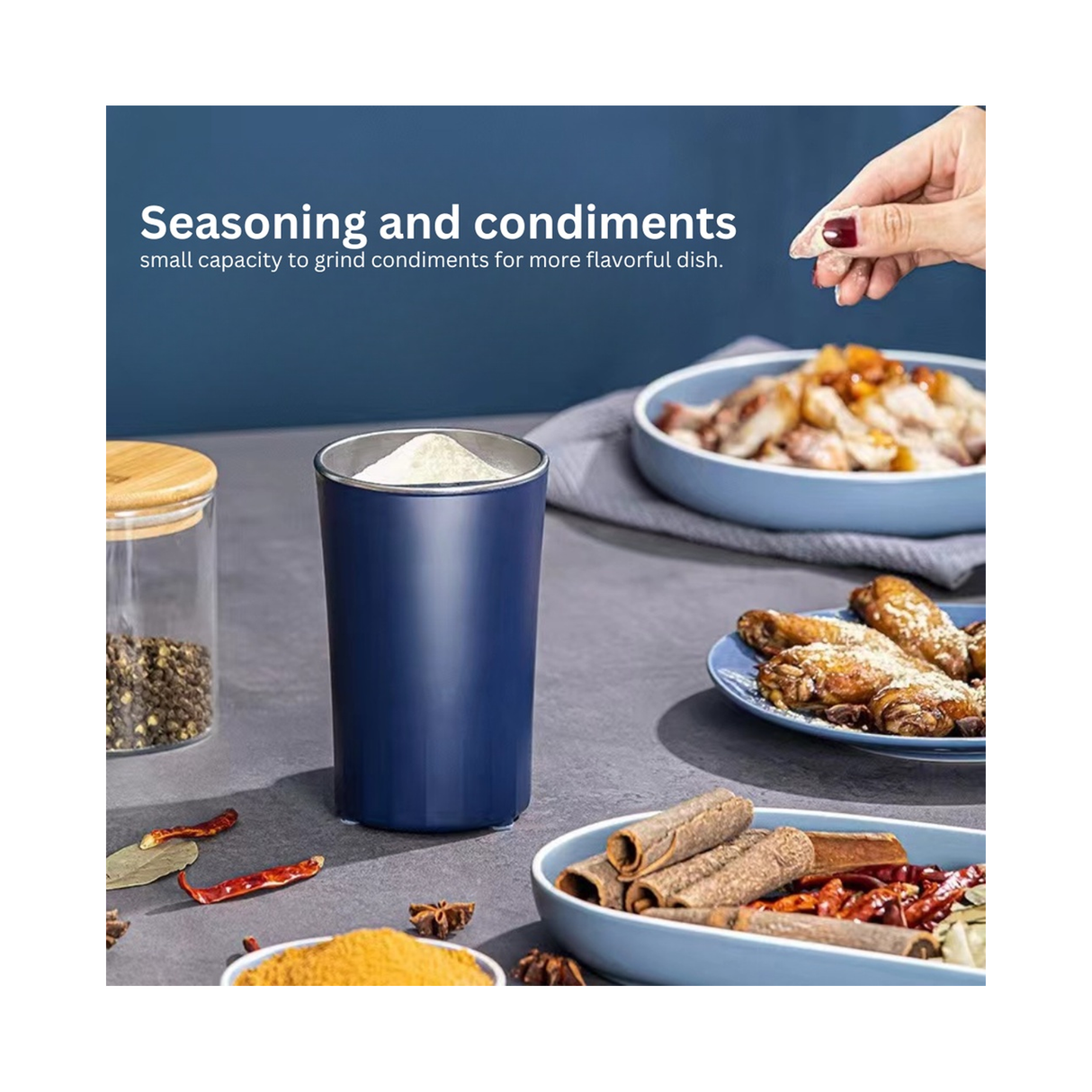 مطحنة صغيرة محمولة سعة 350 مل