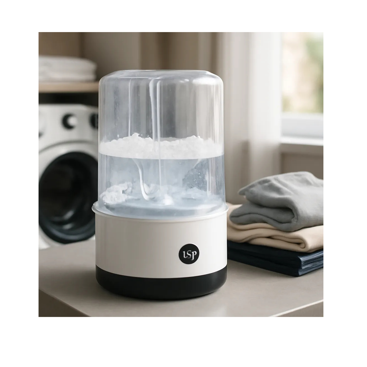 Portable Mini Laundry Cup Washer With Micro - Bubble Deep Clean - 12W Low - Noise Motor - 1L Capacity & 5D Dual-Rotation Impeller for Underwear - Socks & Small Clothes - USB Powered Compact Washing Machine