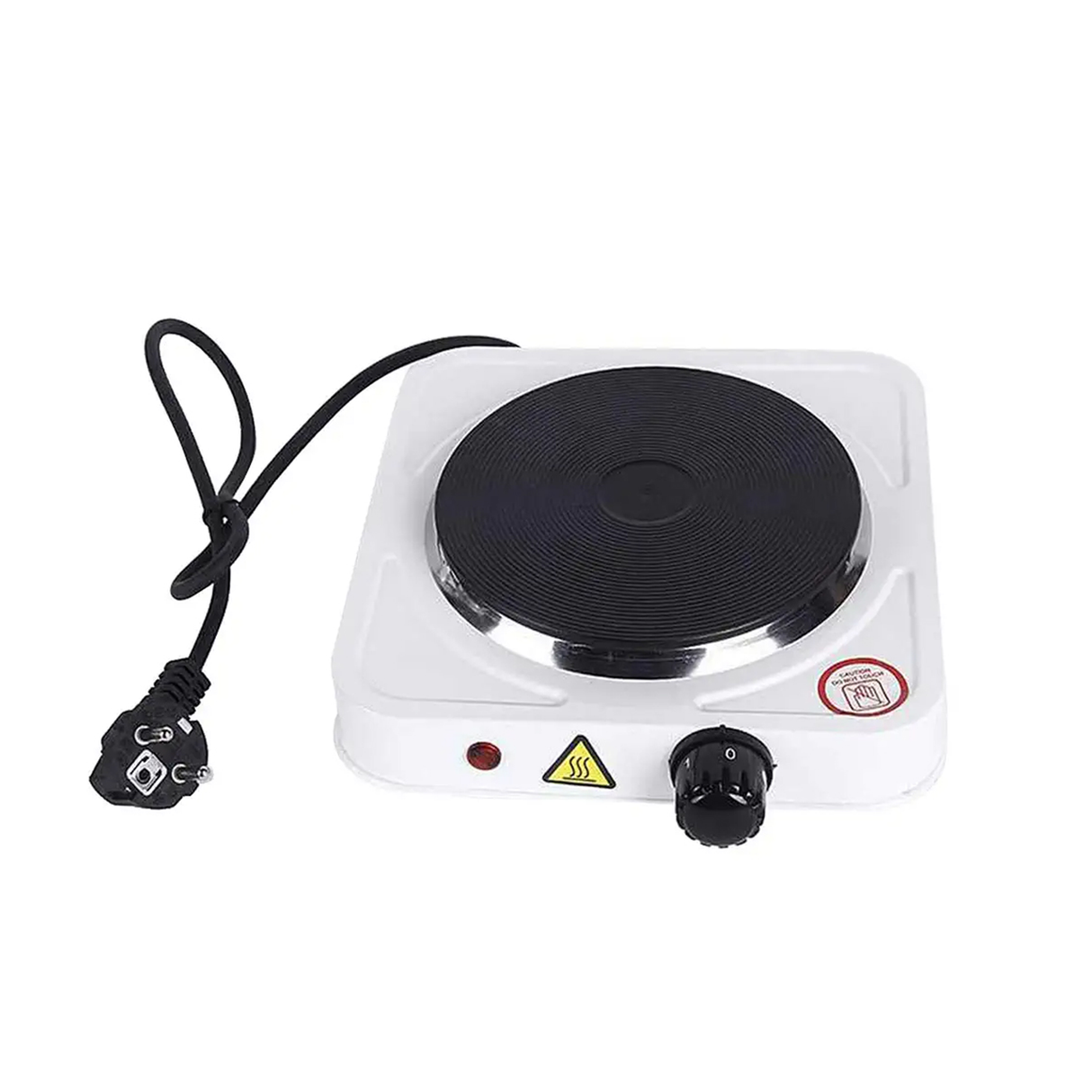 موقد طهي محمول من الفولاذ مع لوحة تسخين، مزود بإيقاف تلقائي للسلامة، حماية من ارتفاع الحرارة، عنصر تسخين قوي عالي الجودة وتحكم بسيط