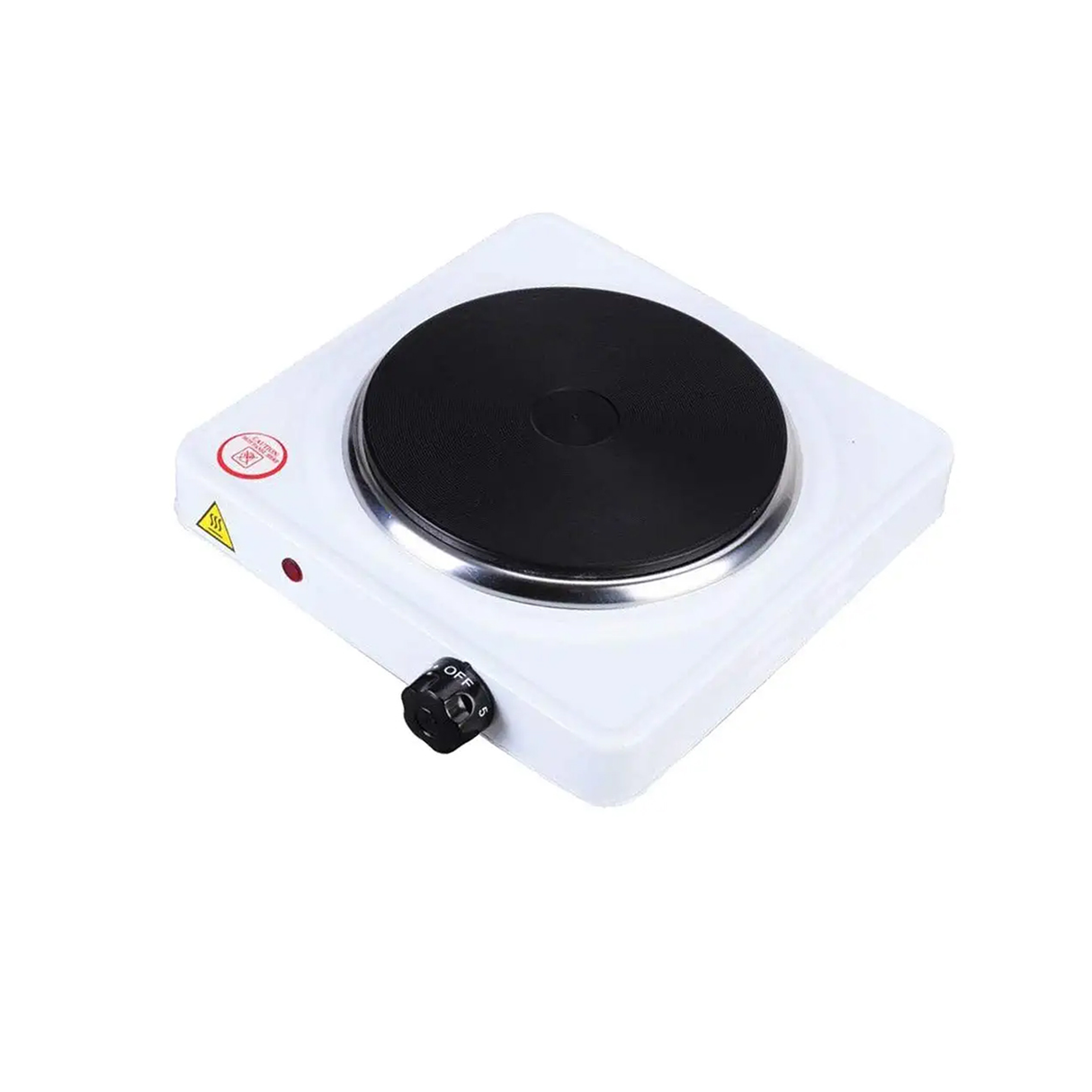 موقد طهي محمول من الفولاذ مع لوحة تسخين، مزود بإيقاف تلقائي للسلامة، حماية من ارتفاع الحرارة، عنصر تسخين قوي عالي الجودة وتحكم بسيط