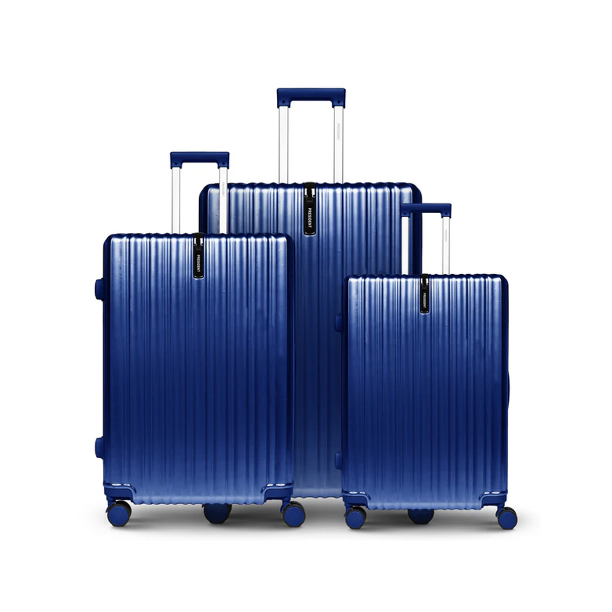 بريزيدنت طقم شنط لوكس 3 قطع (28/24/20 بوصة) - أزرق