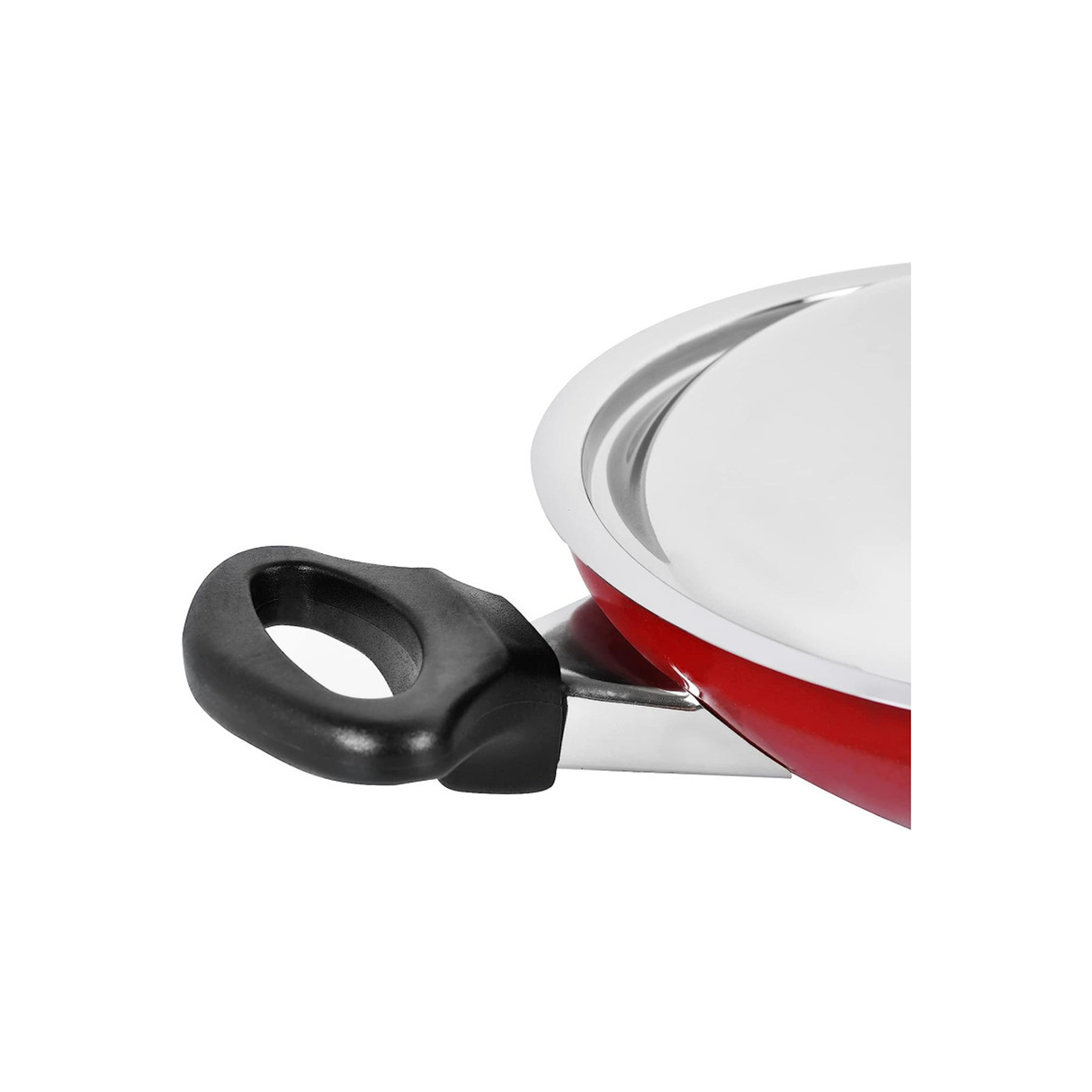 برستيج طاسة أباتشتي غير لاصقة بغطاء – أحمر