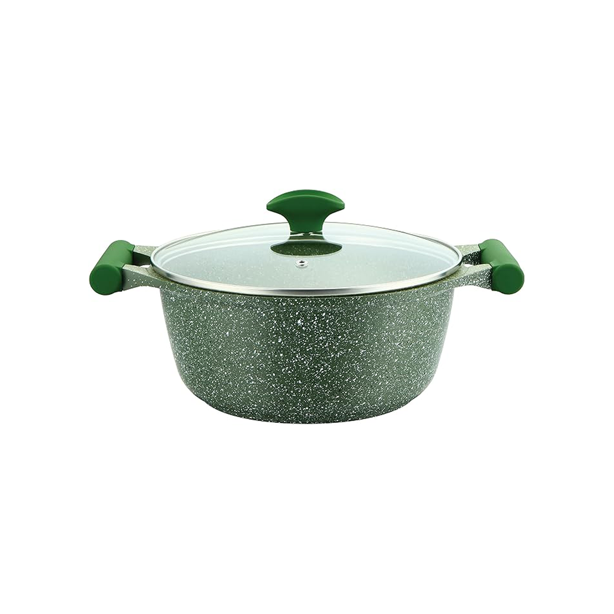 Prestige Essentials Granite Casserole With Lid - 34 Cm - Green