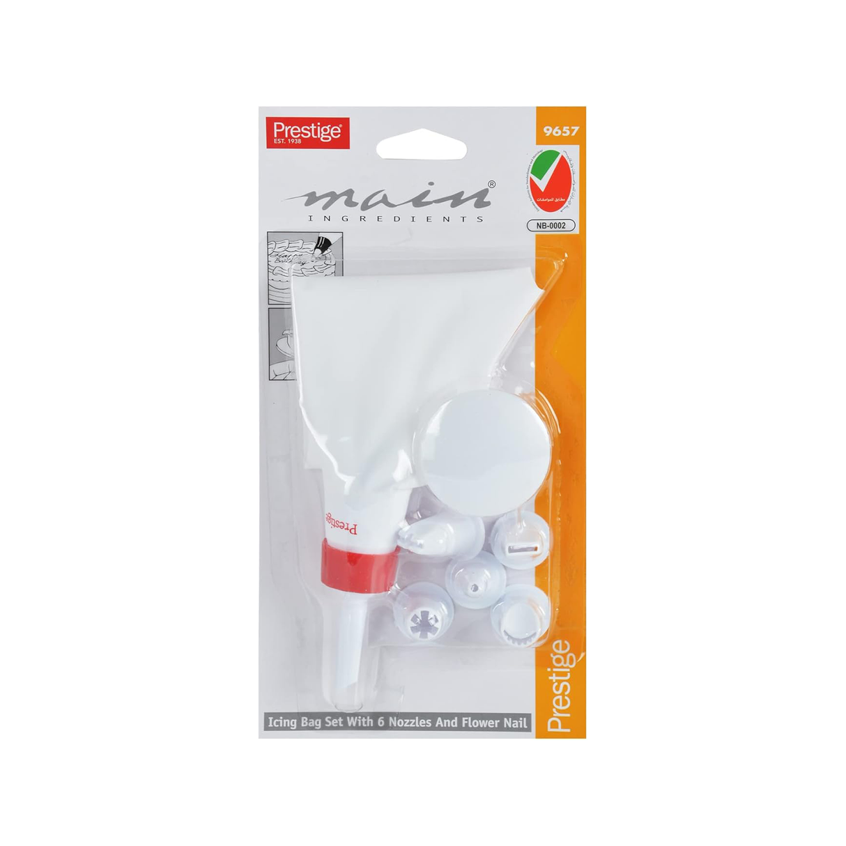 Prestige Icing Bag With 6 Nozzles