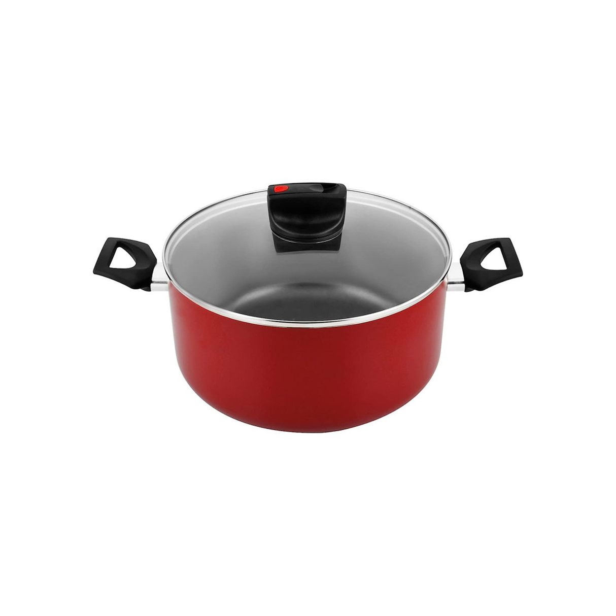 برستيج سيف كوك قدر ستوك غير لاصق مقاس 28 سم - أحمر