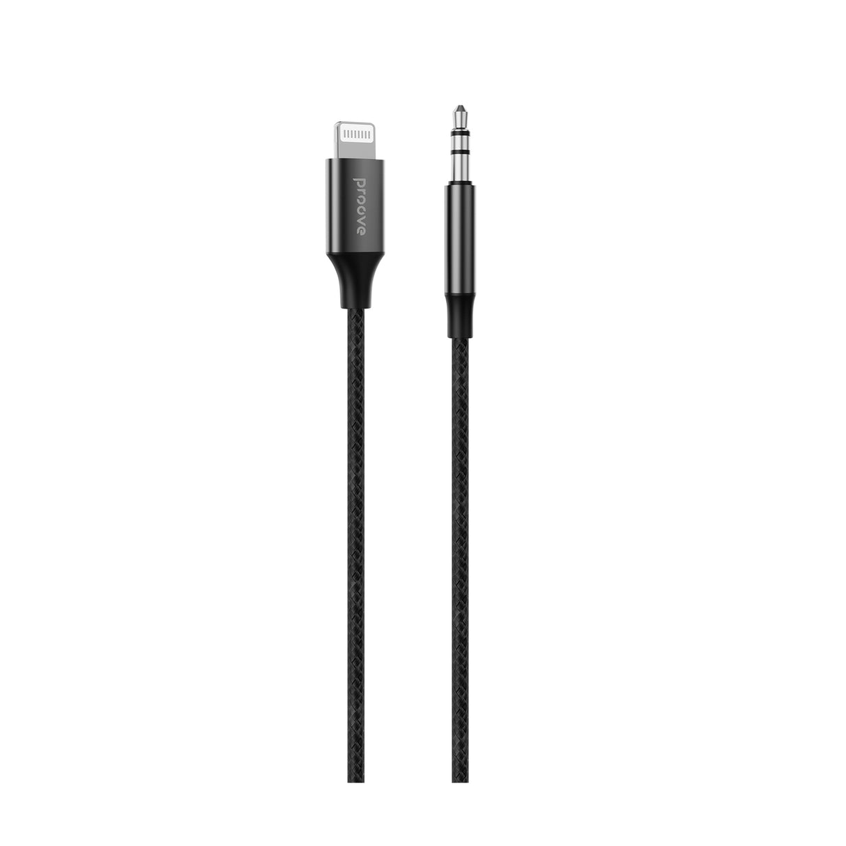 Proove - Cable SoundMesh AUX Lightning to 3.5mm (1m) - Grey - Zayoom