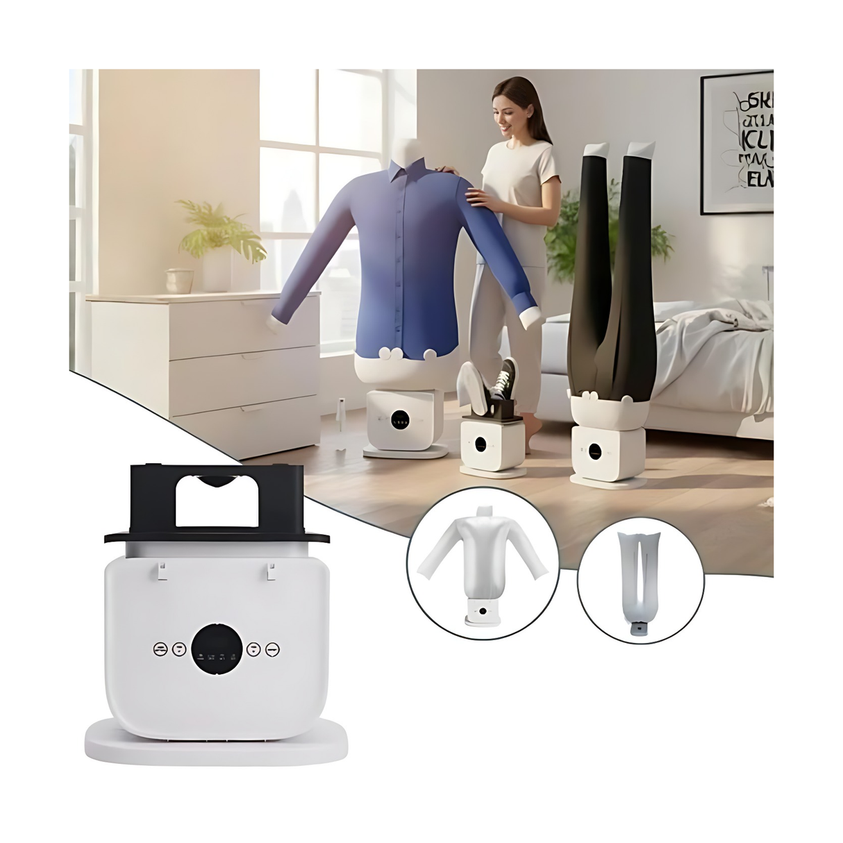 RAF Automatic Digital Ironing & Drying Machine 1400W With Smart Control Panel – Model R.3050