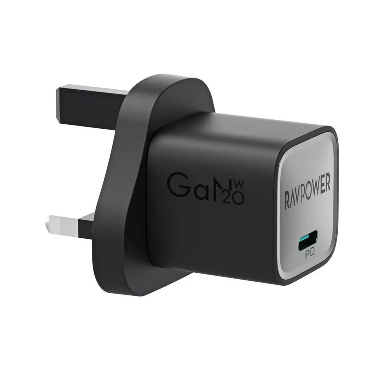 RAVPower Mini - PD20W GaN - Type C Charger - Black - Zayoom