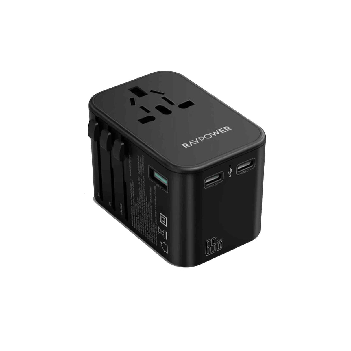 RAVPower RP-PC1034 PD Pioneer 65W 3-Port Travel Charger - Zayoom