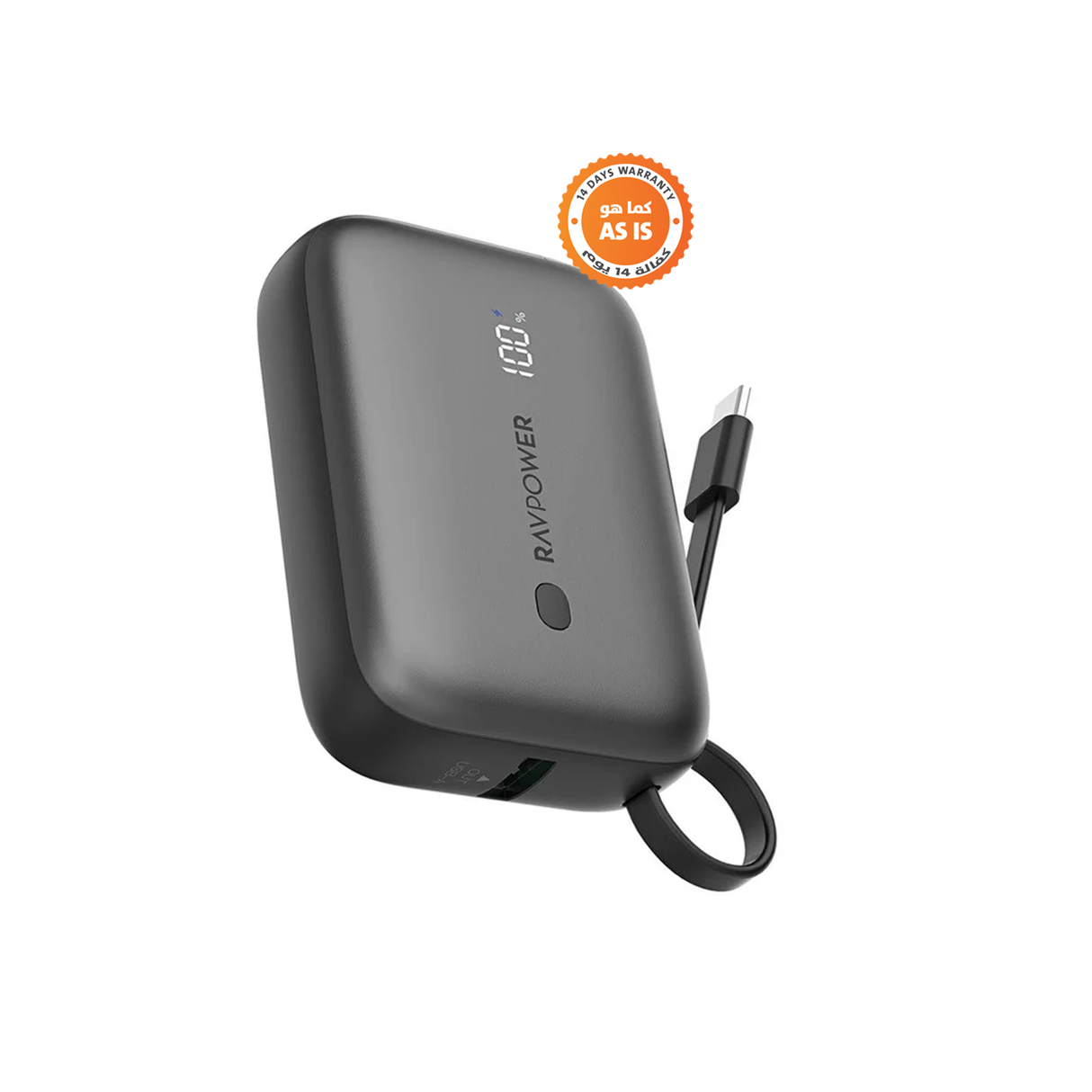 RAVPower Power Bank 10000mAh PD20W 3 Port - Black - ASIS